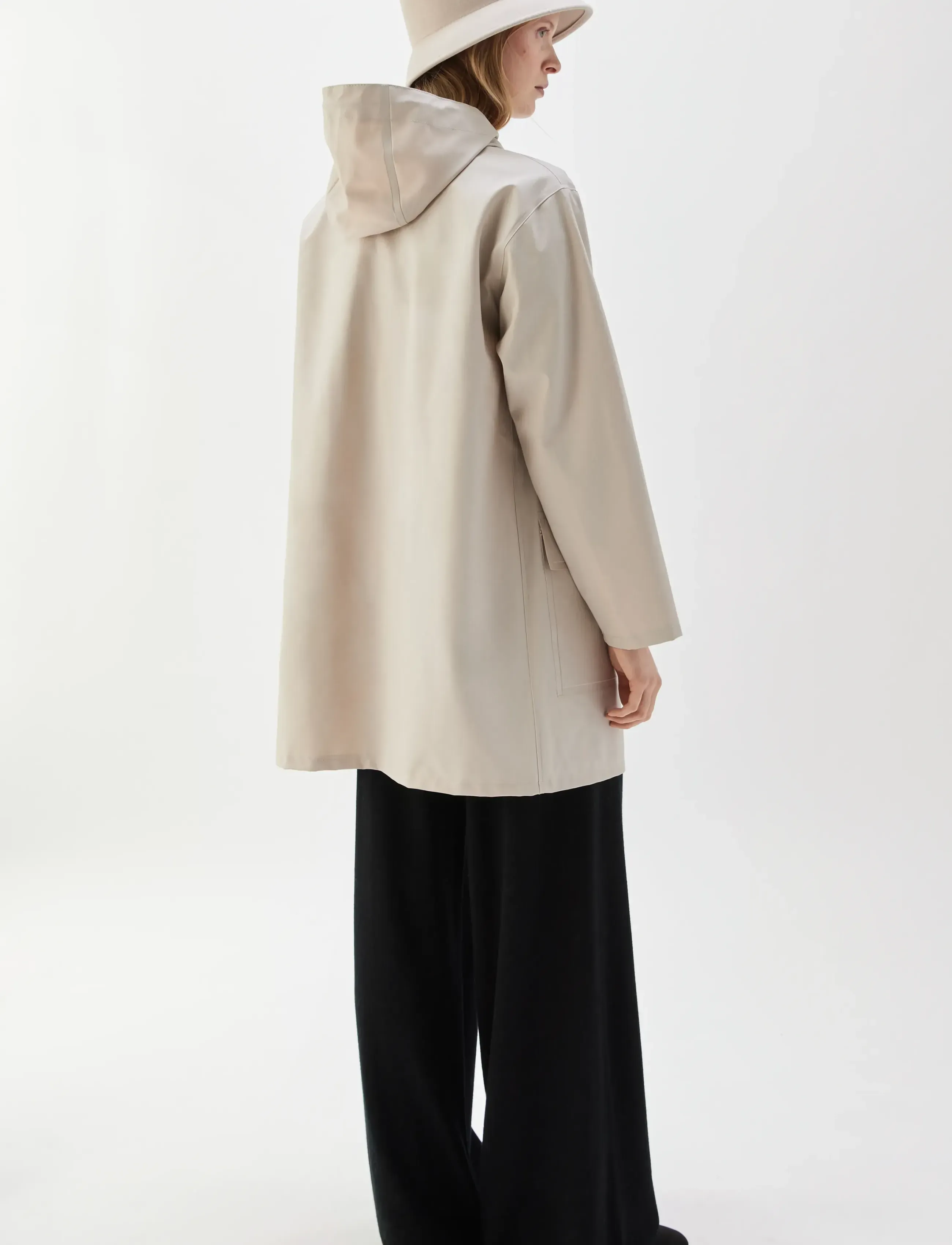 BUSNEL - BRITTE raincoat - motetrender - light beige - 3