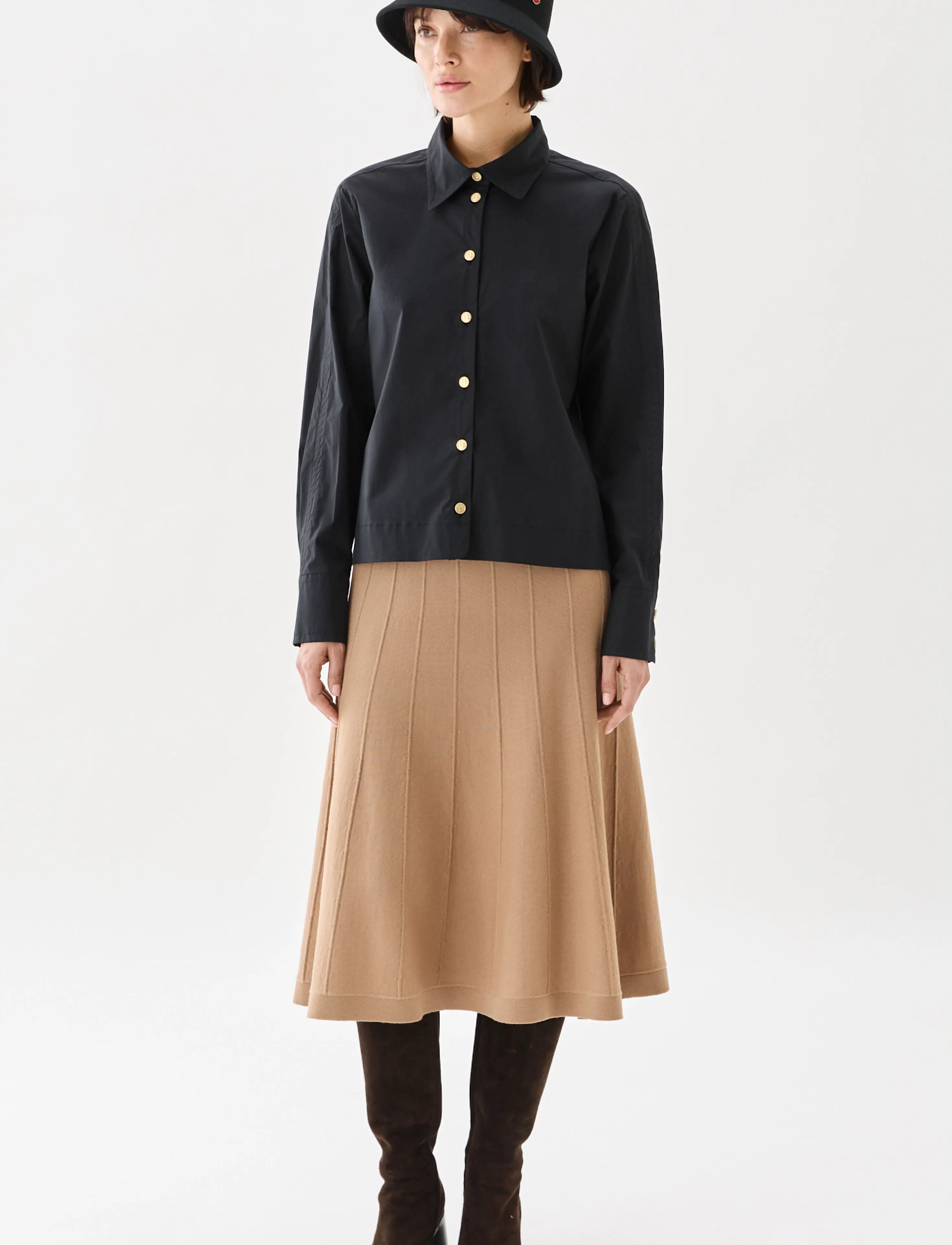 BUSNEL NOOMI shirt - Särgid - BLACK / black