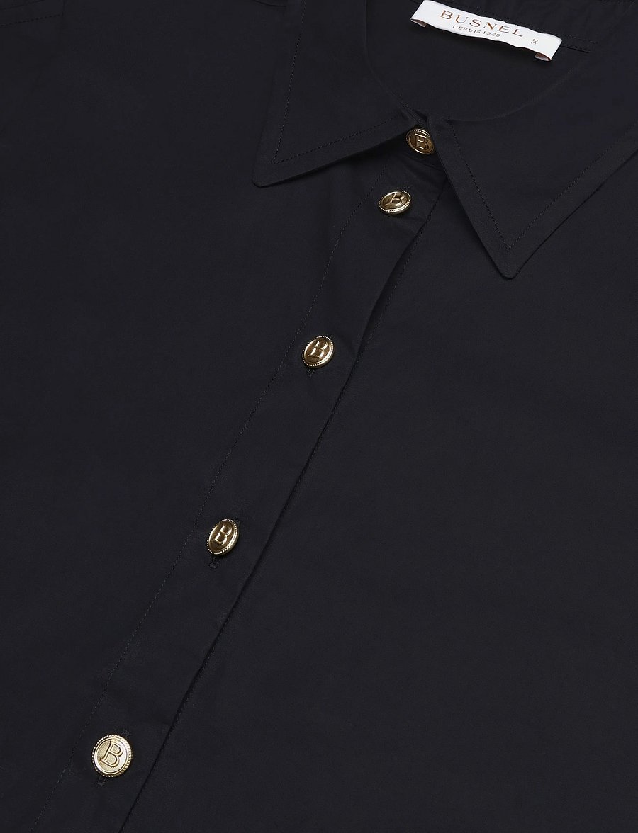 BUSNEL - NOOMI shirt - pikkade varrukatega särgid - black - 5