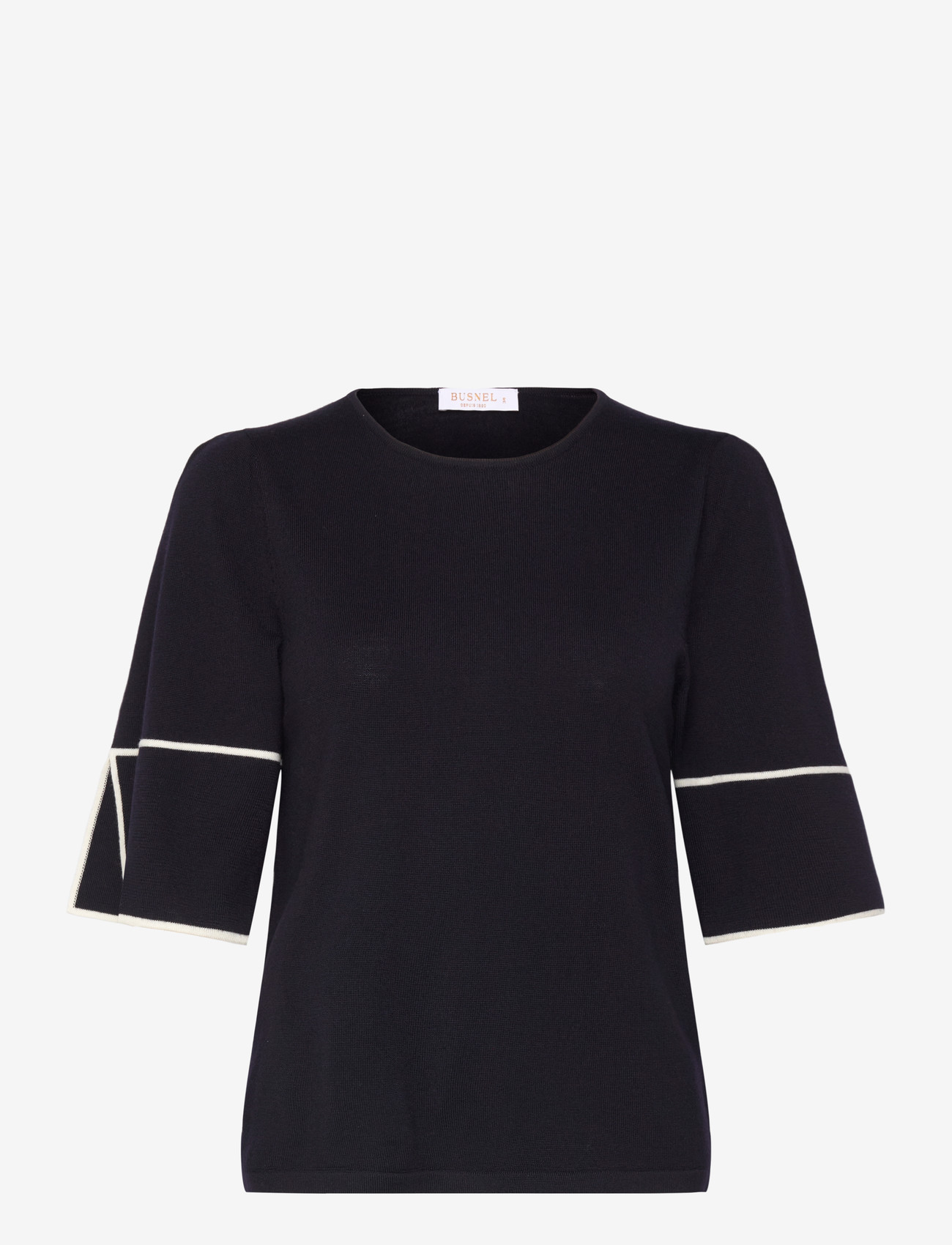 BUSNEL - MALIA top - sweaters - marine/ecru - 0