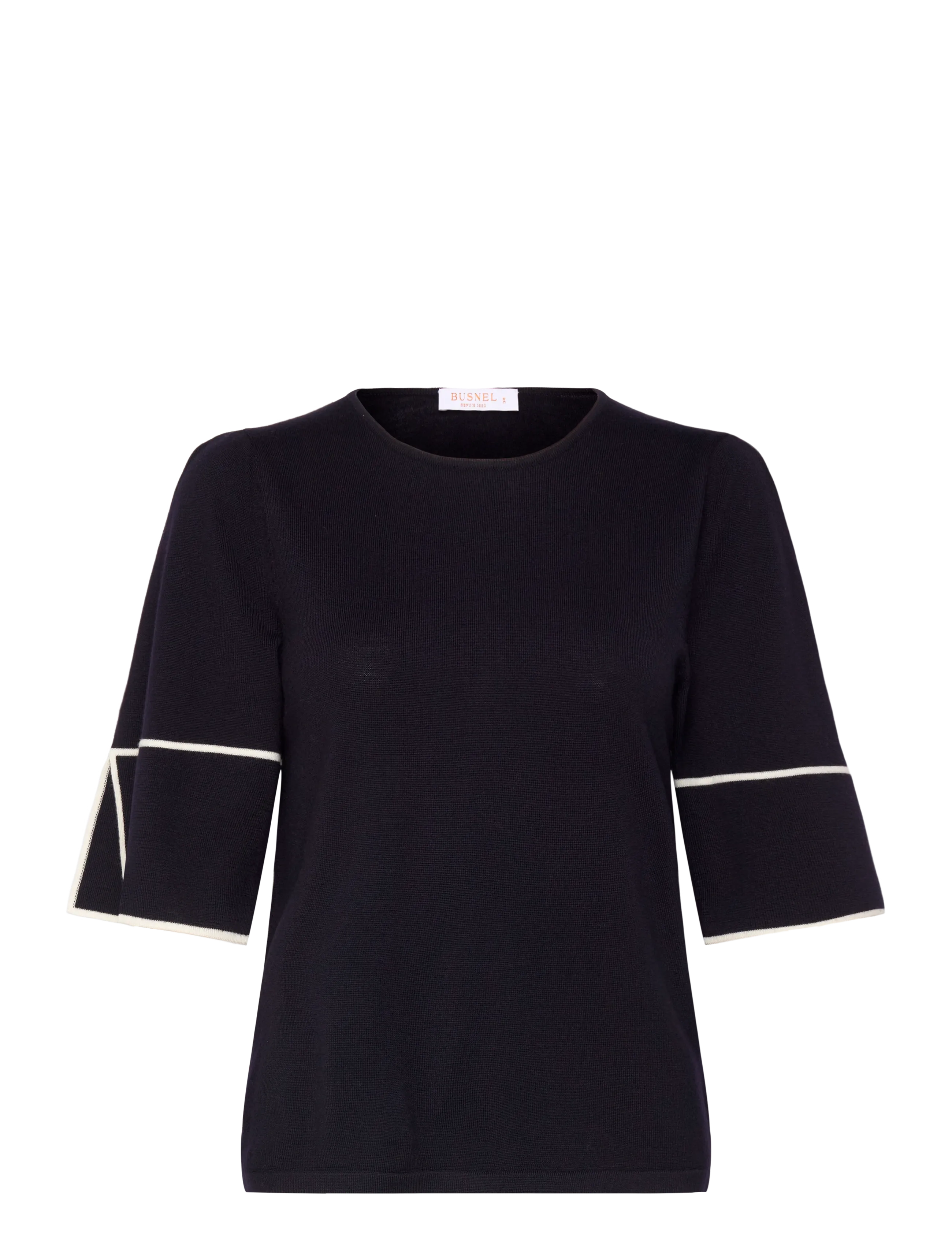 BUSNEL MALIA top - Strikkevarer - MARINE/ECRU / navy