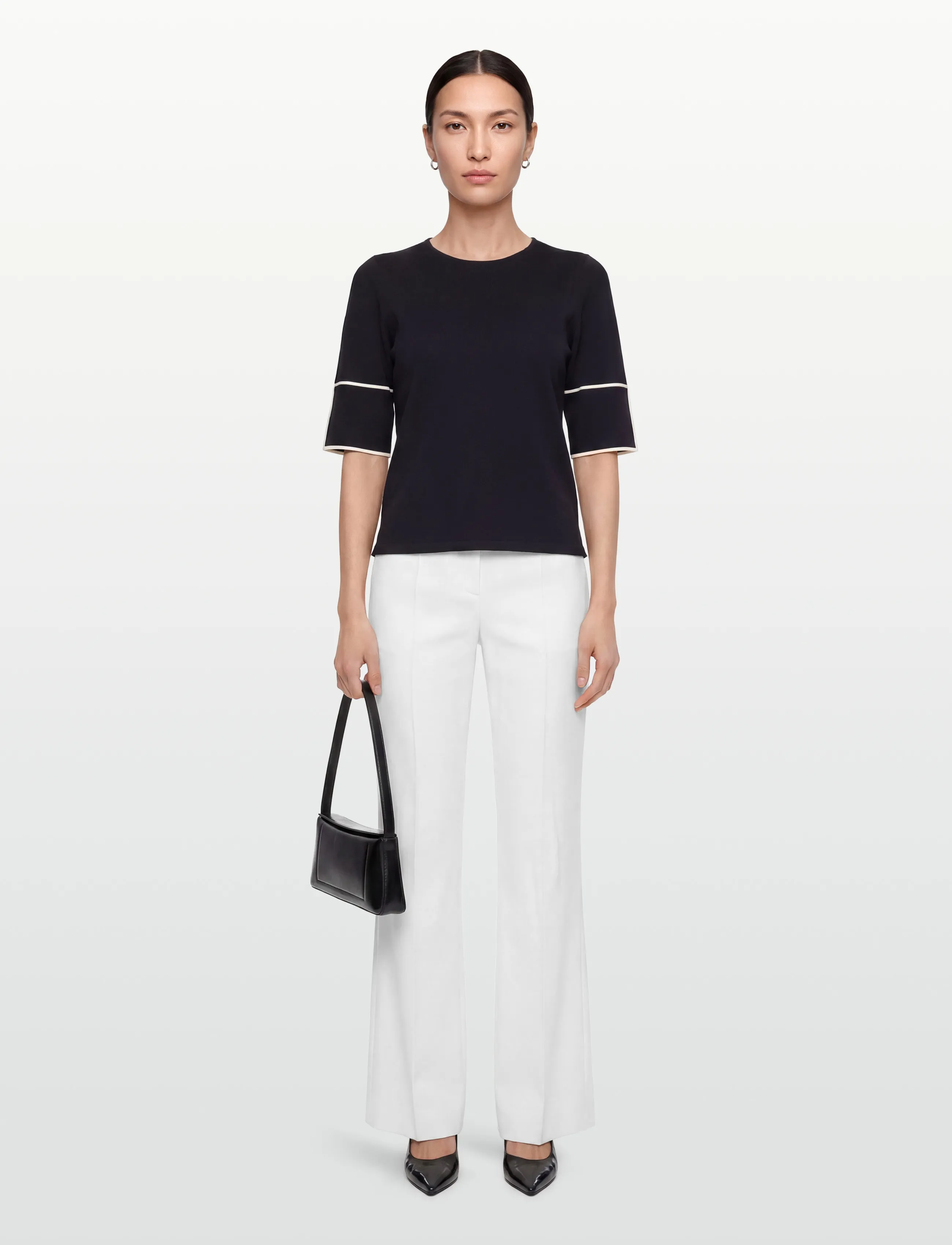 BUSNEL Malia Top, 36, Navy, Strik > Trøjer, Dame