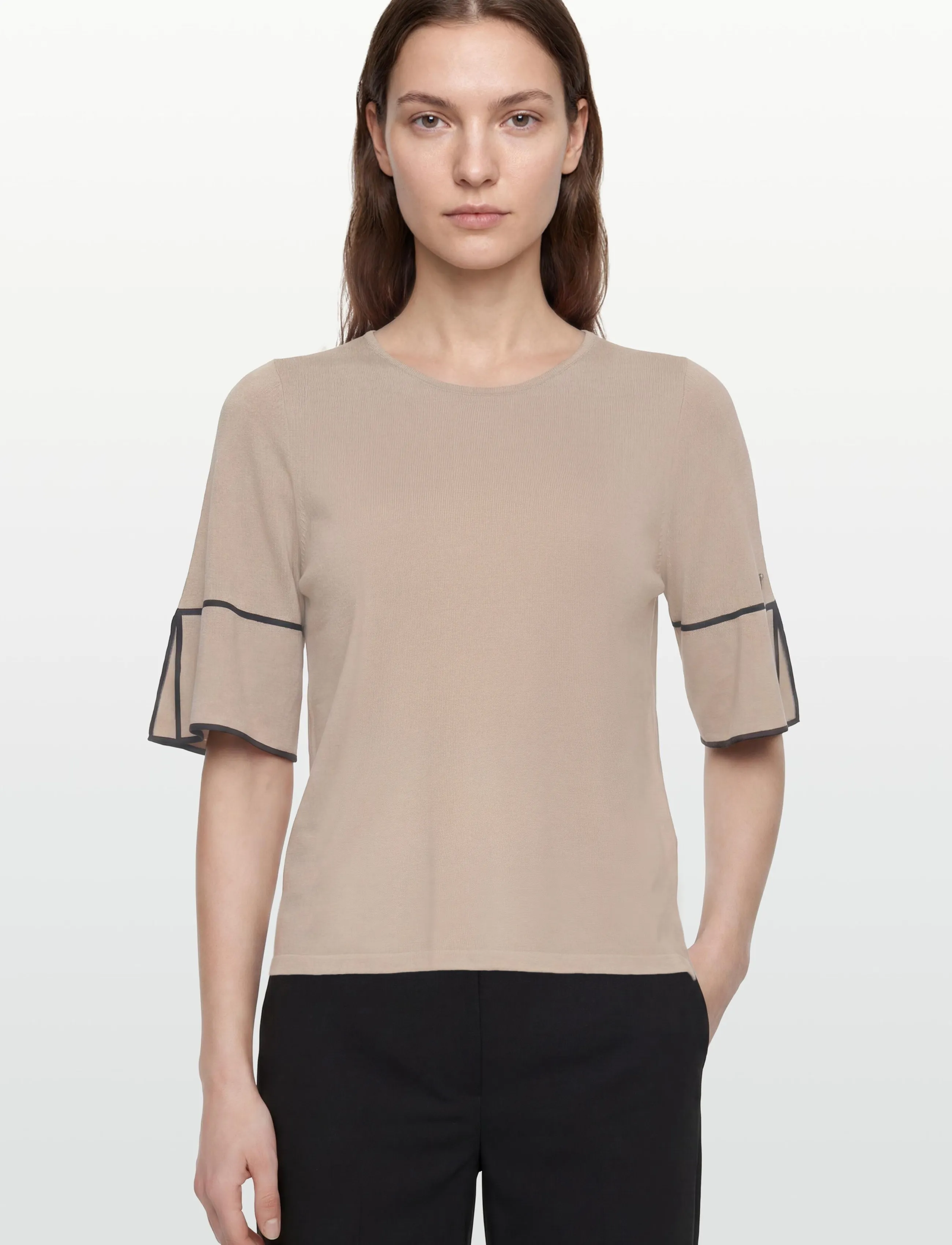 BUSNEL - MALIA top - t-shirts - fudge/marine - 3