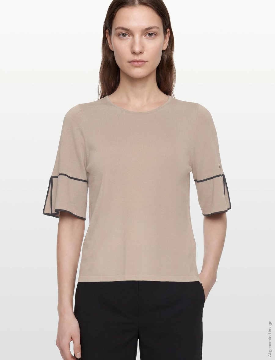 BUSNEL - MALIA top - t-shirts & tops - fudge/marine - 3