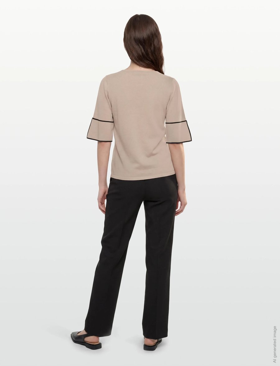 BUSNEL - MALIA top - t-shirts & tops - fudge/marine - 4
