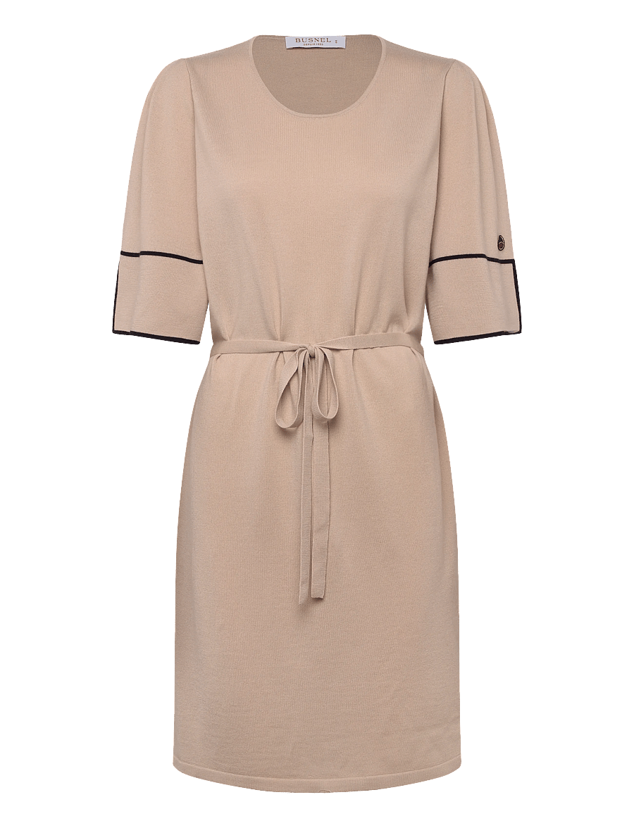 BUSNEL - MATHEA dress - stickade klänningar - fudge / marine - 1