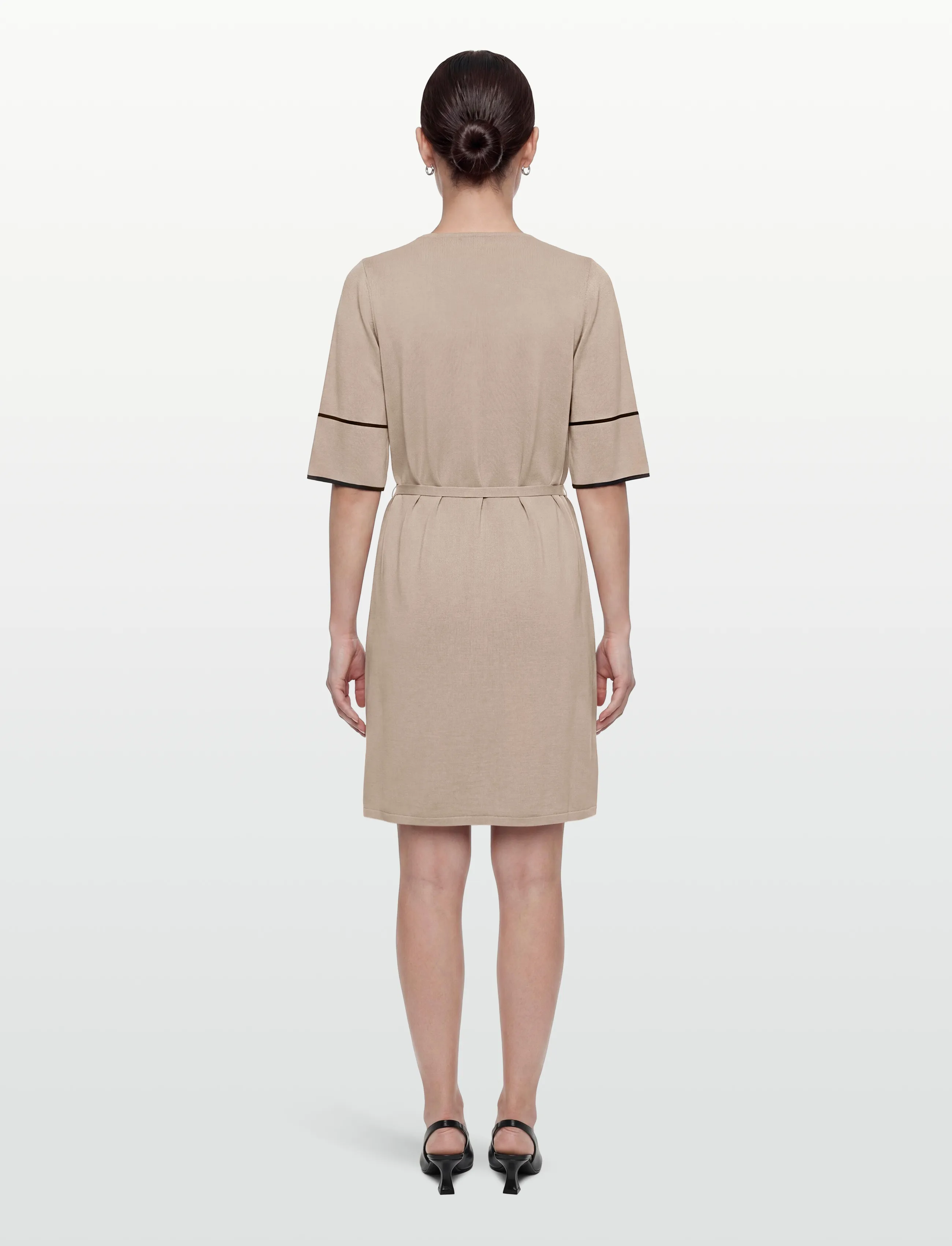BUSNEL - MATHEA dress - stickade klänningar - fudge / marine - 4