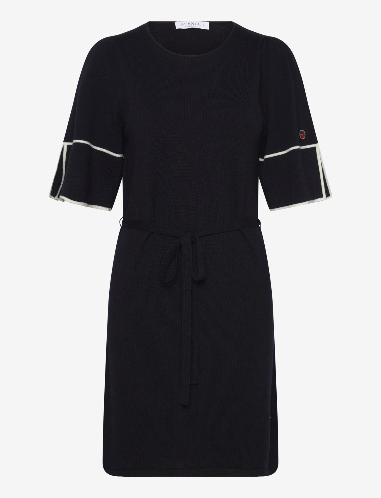 BUSNEL - MATHEA dress - midi dresses - marine / ecru - 0