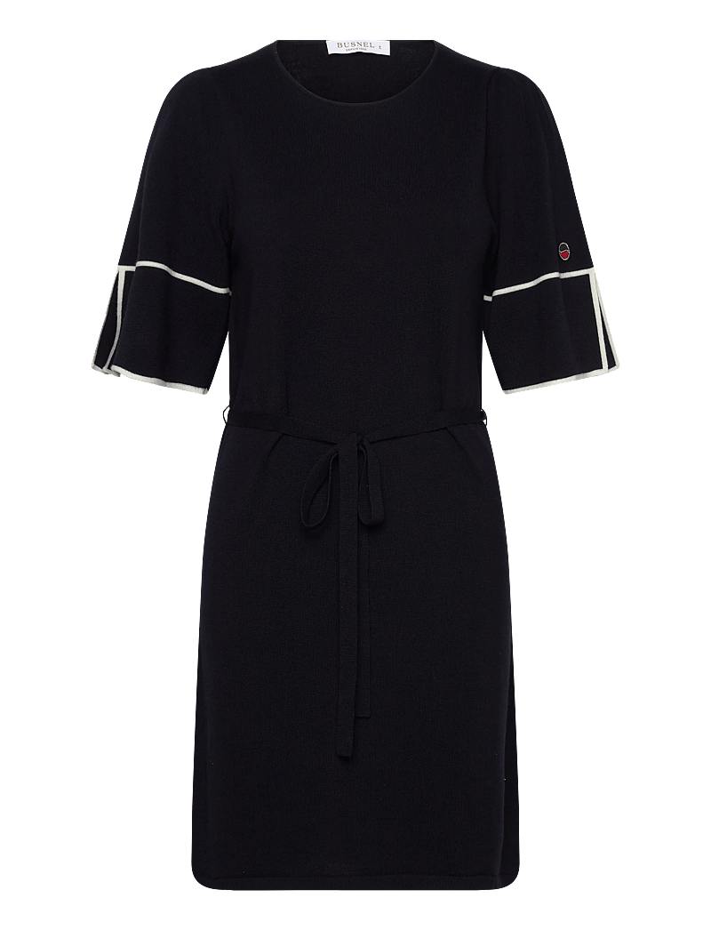 BUSNEL - MATHEA dress - midi dresses - marine / ecru - 0