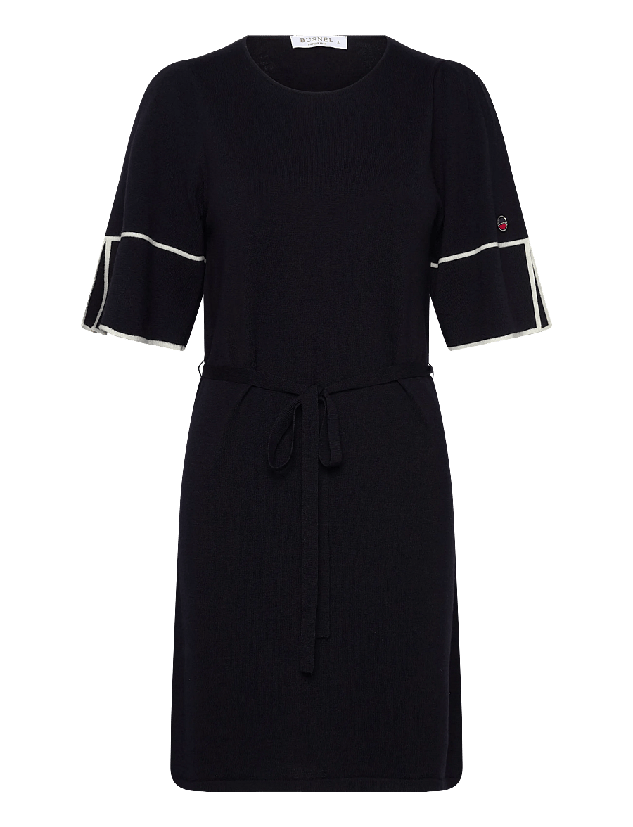 BUSNEL - MATHEA dress - midi jurken - marine / ecru - 1
