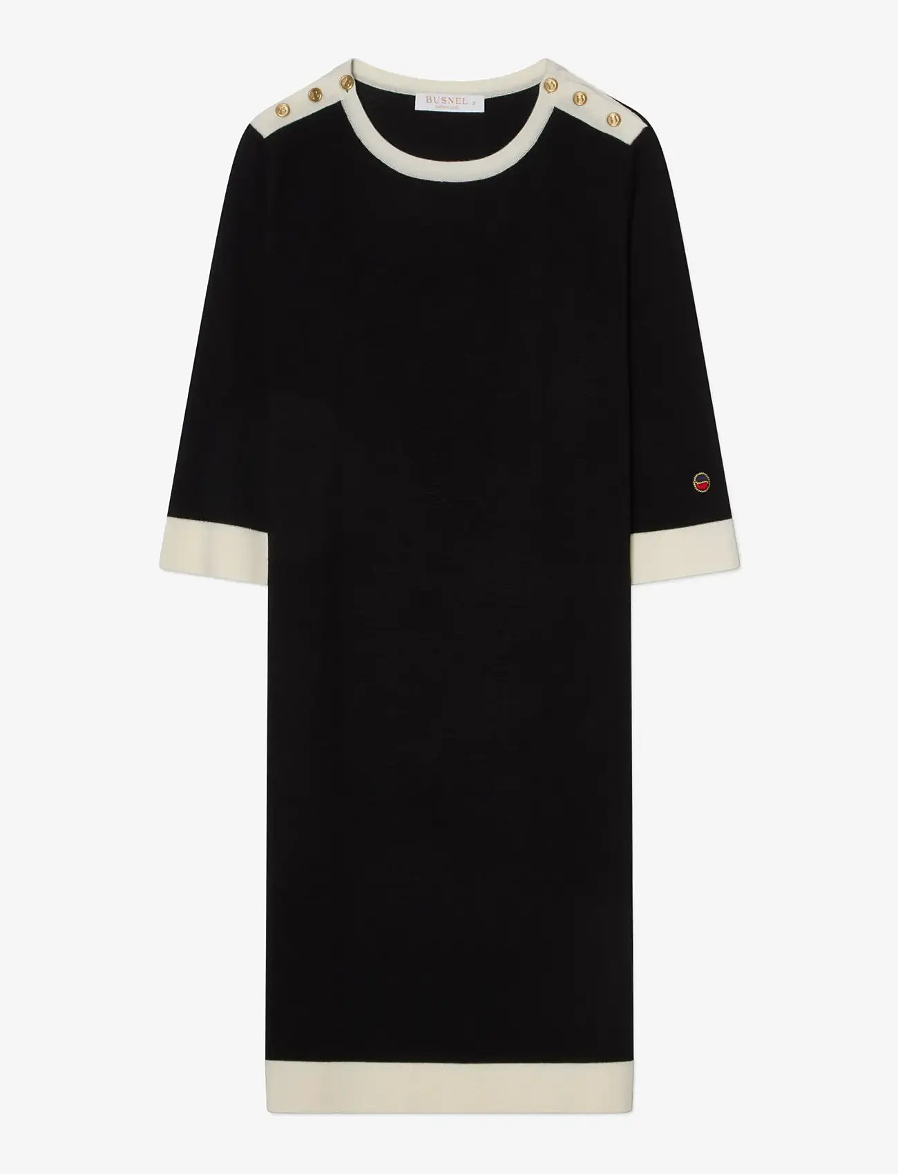 BUSNEL - NOUR dress - black/ecru - 1