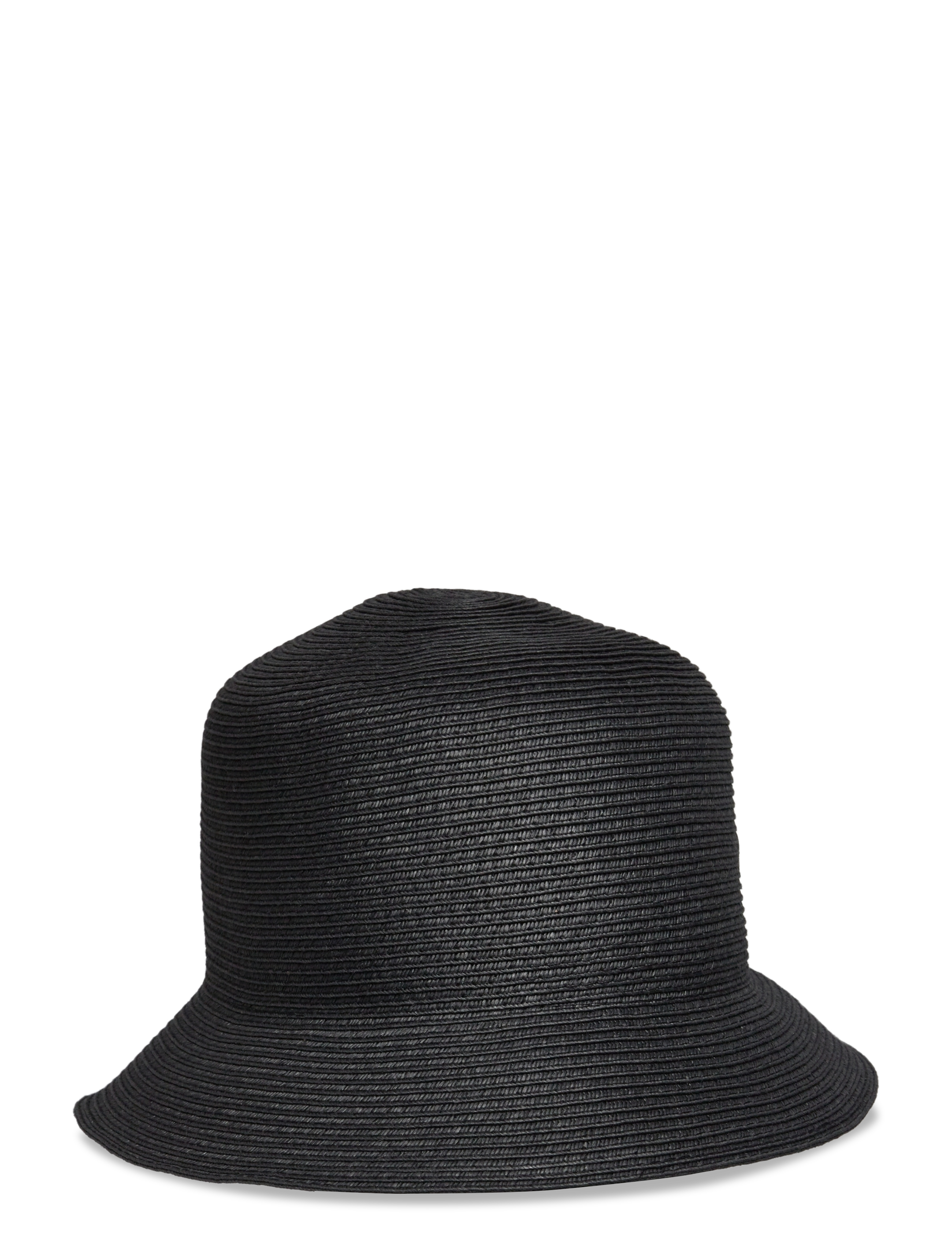 BUSNEL Tina Paper Straw Bucket Hat Schwarz - M - Damen