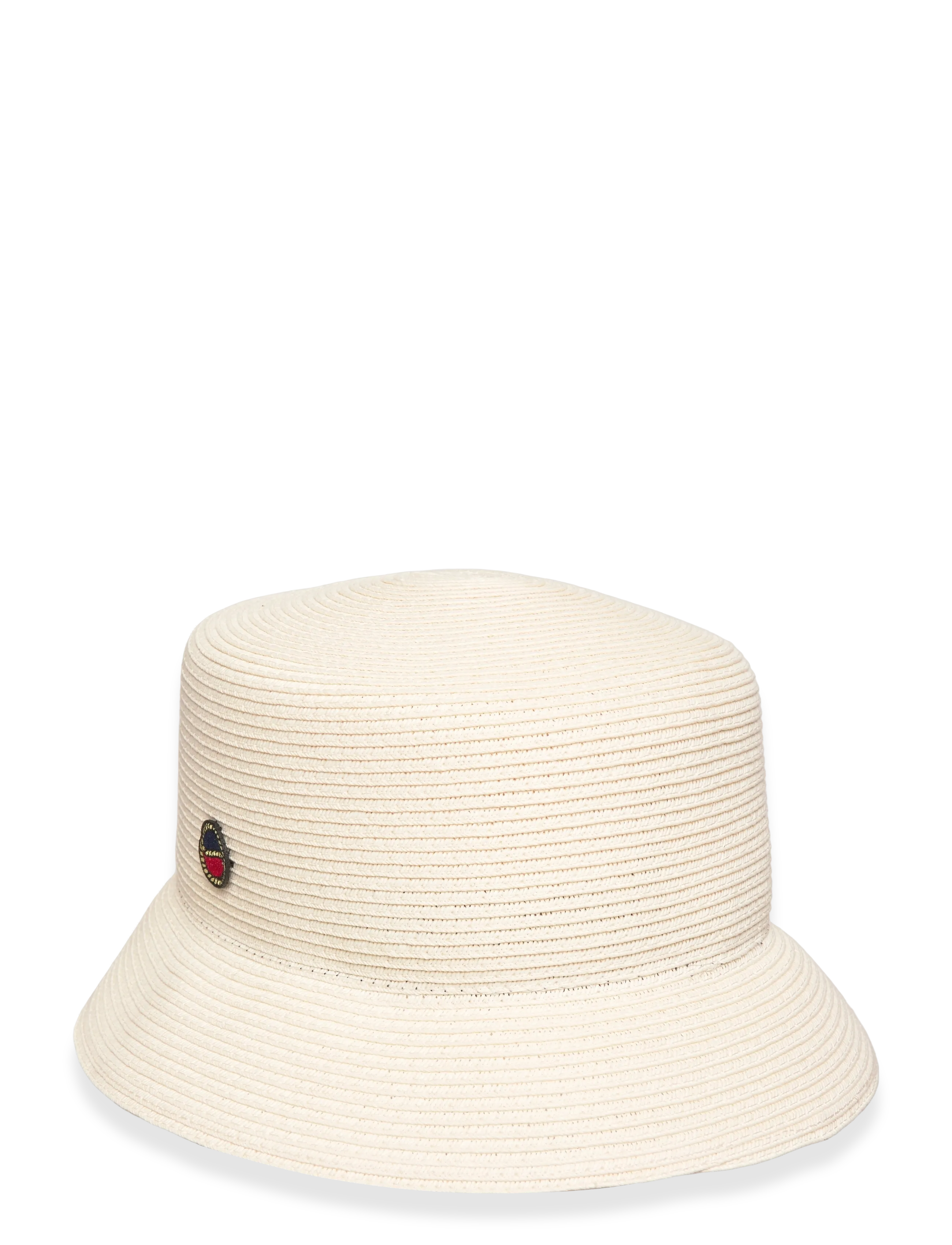 BUSNEL Tina Paper Straw Bucket Hat, M, Headwear, Creme - Hats, Frauen