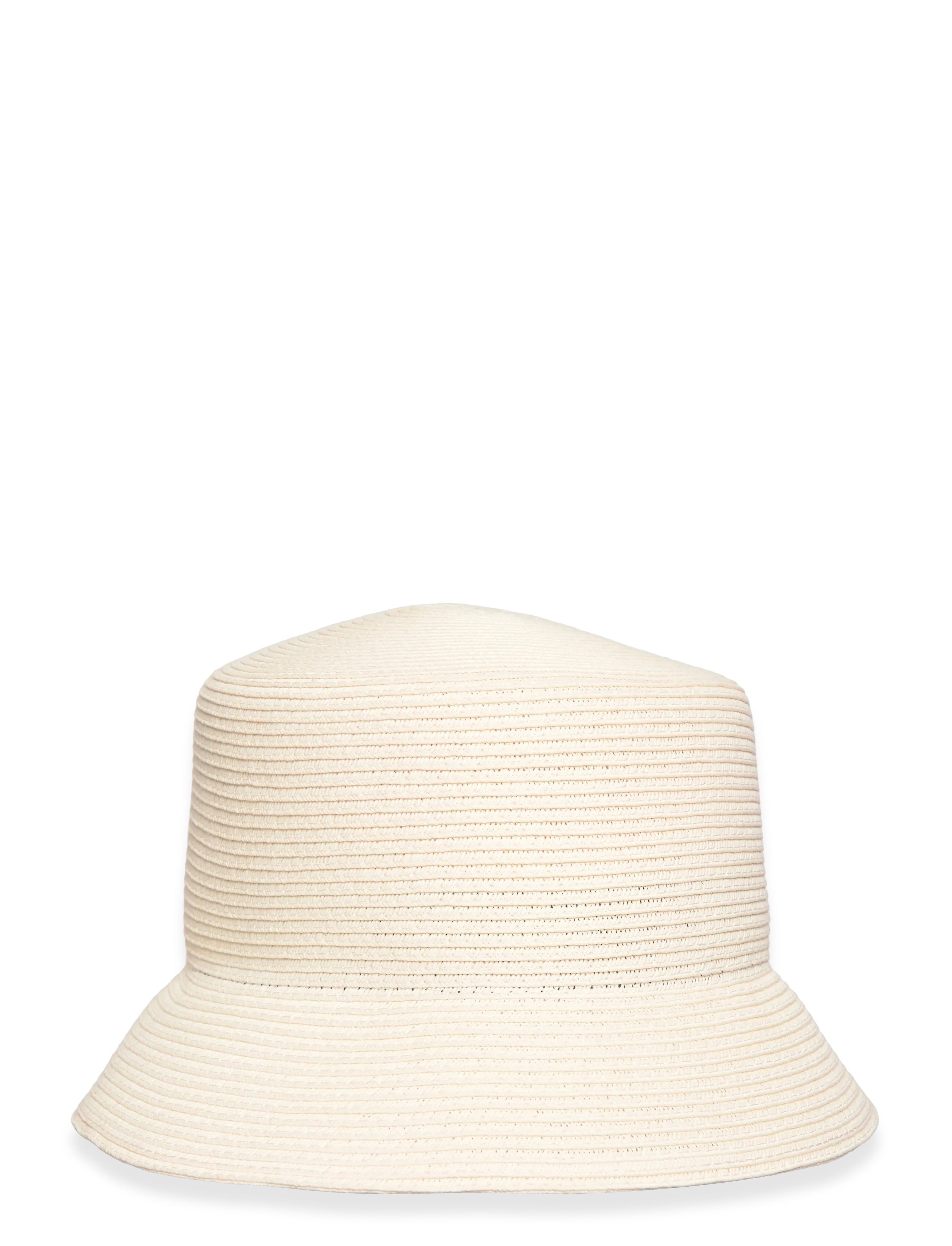BUSNEL - TINA paper straw bucket hat - huer & kasketter - ecru - 1