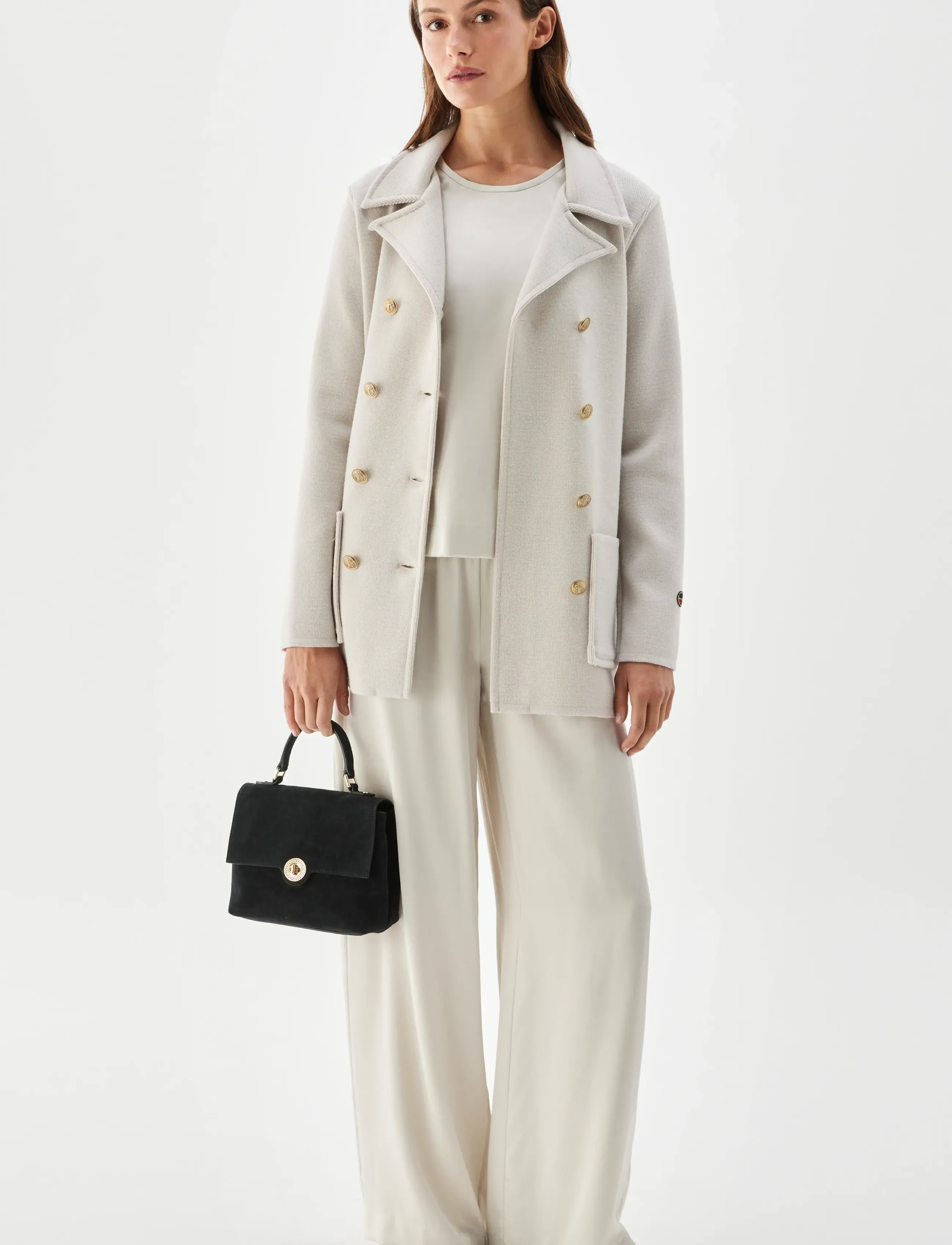 BUSNEL Victoria Jacket Silver Birch, 42, Beige, Strik > Cardigans, Dame