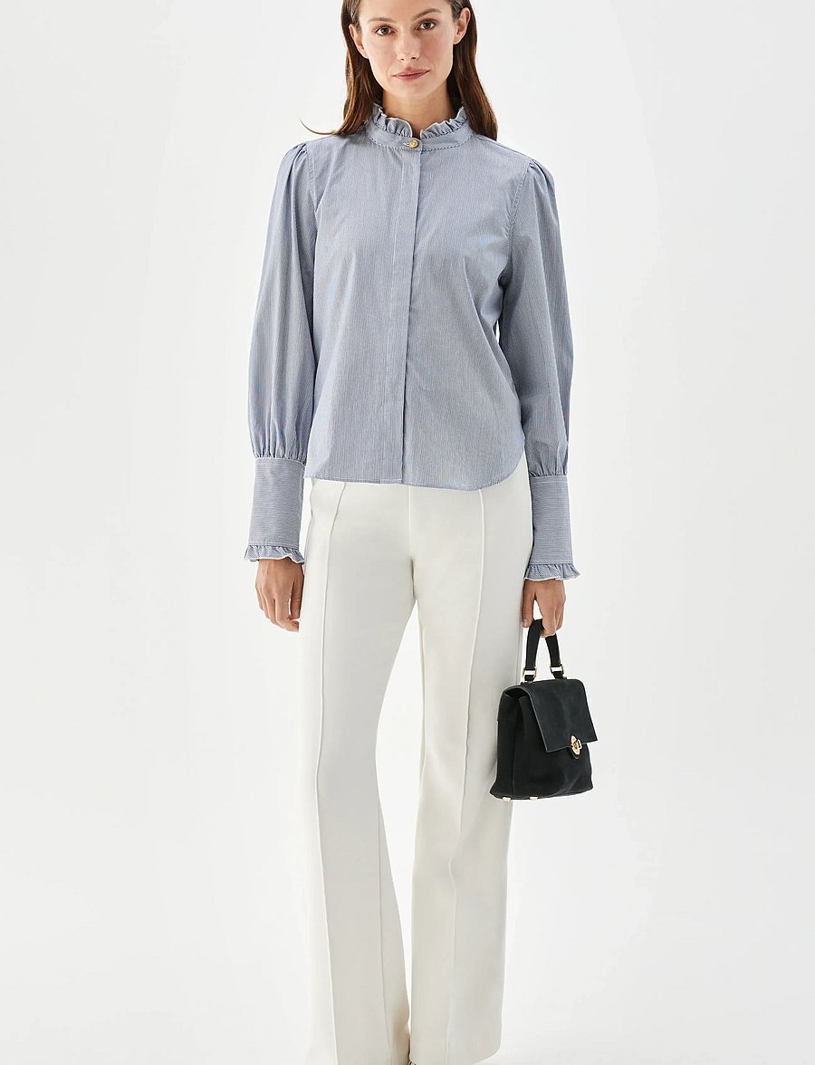 BUSNEL - MAIRA blouse Stripe - pikkade varrukatega pluusid - stripe marine - 0