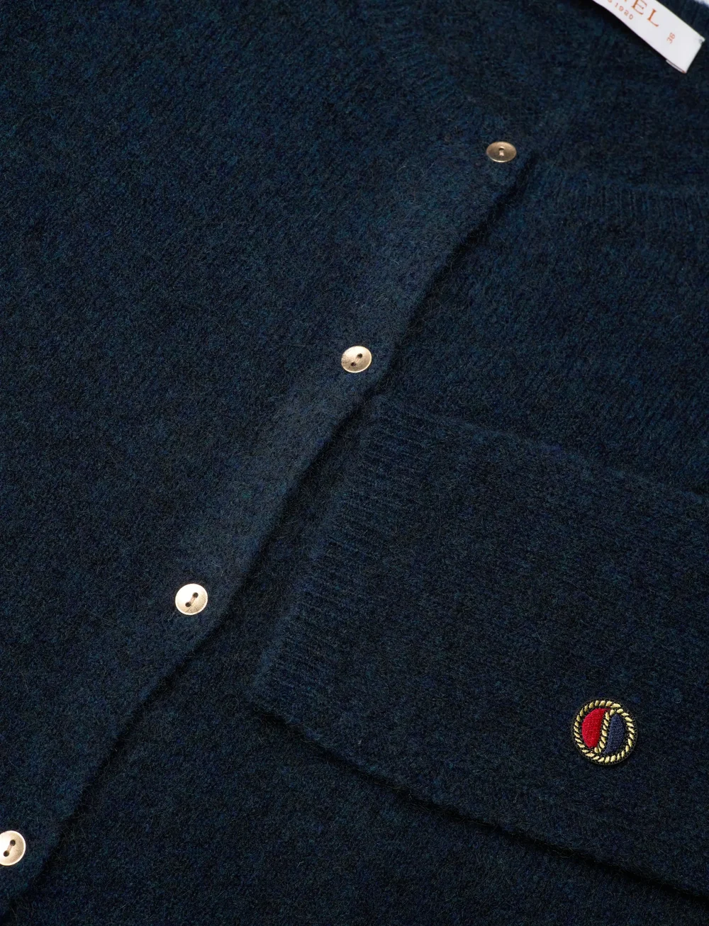 BUSNEL - VERONIKA cardigan - gilets - darkblue melange - 2