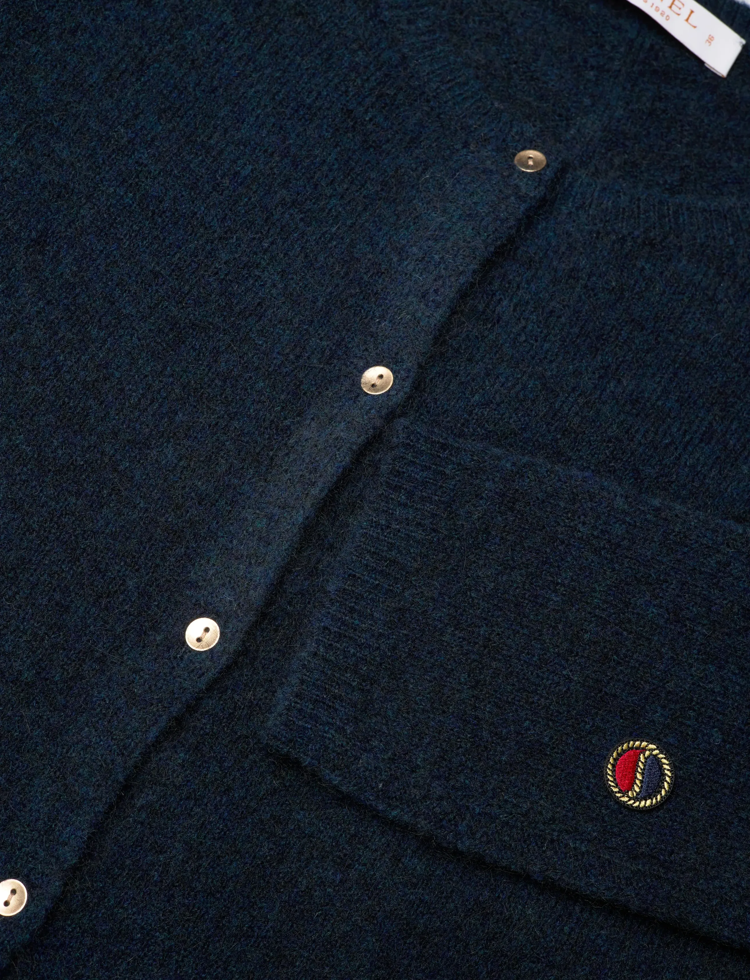 BUSNEL - VERONIKA cardigan - koftor - darkblue melange - 2