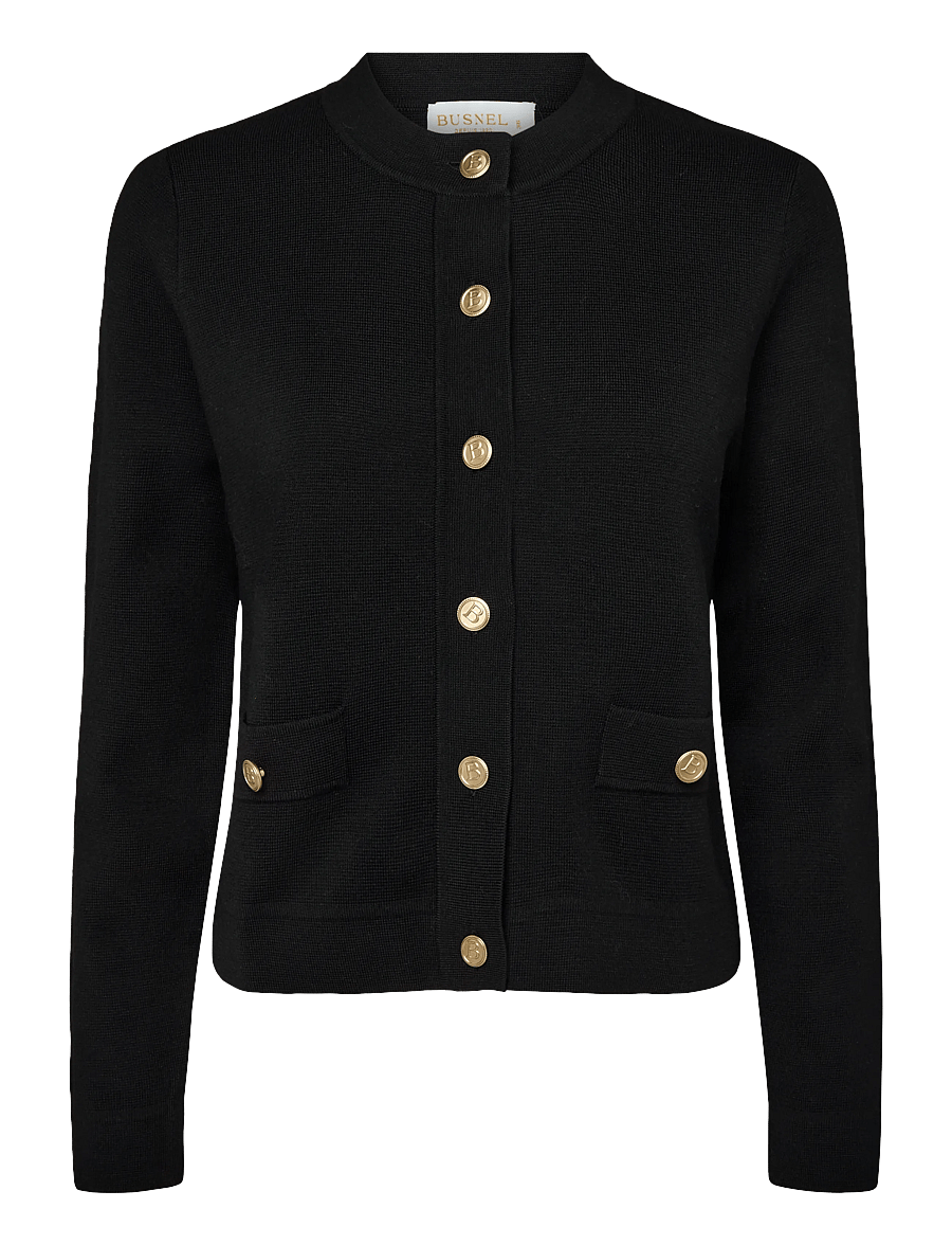 BUSNEL - ARIA cardigan - koftor - black - 1