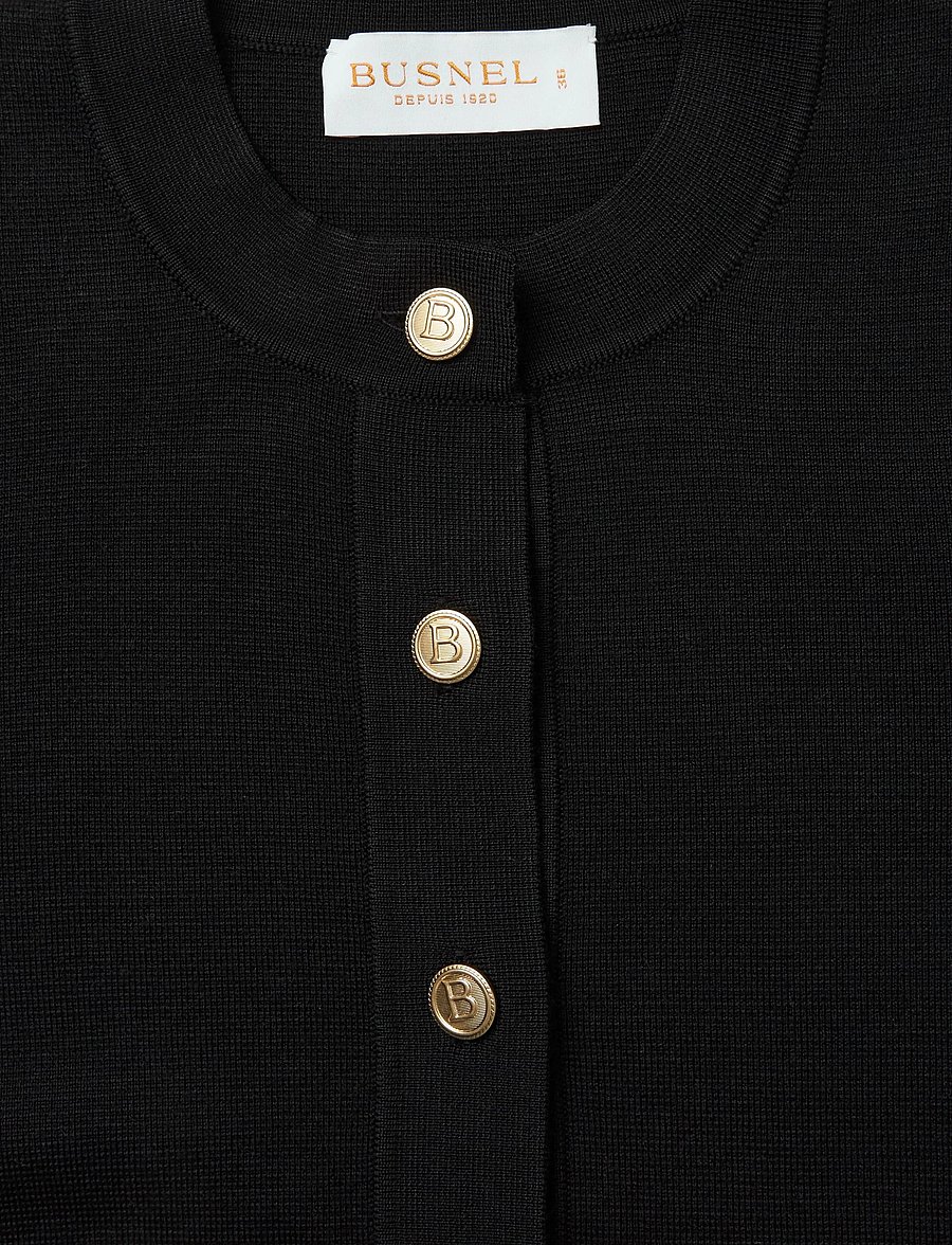 BUSNEL - ARIA cardigan - koftor - black - 4