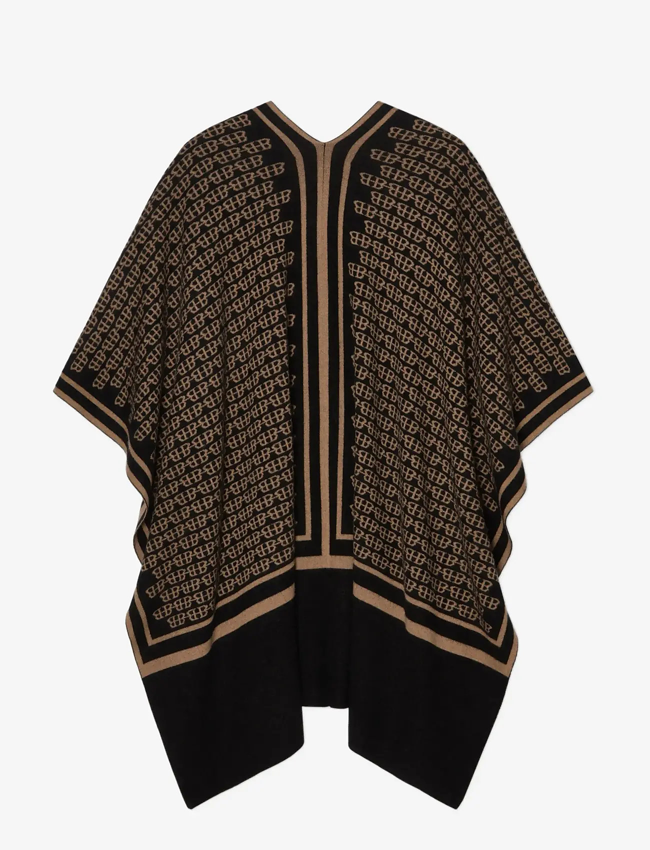 BUSNEL - GARNETTE poncho BB JAQUAR - ponchos & capes - black/ salty caramel - 2