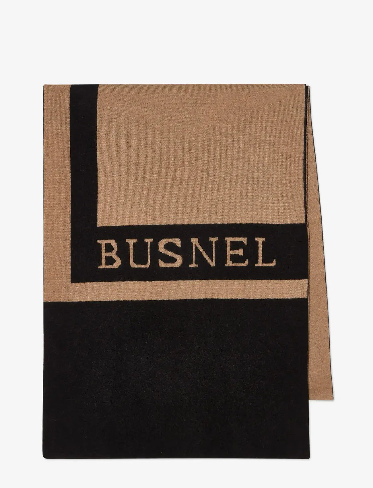 BUSNEL - CHERISH scarf - black/ salty caramel - 1