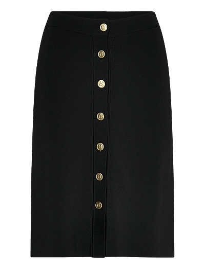 BUSNEL CLAIRE skirt - Stickade kjolar - BLACK / black