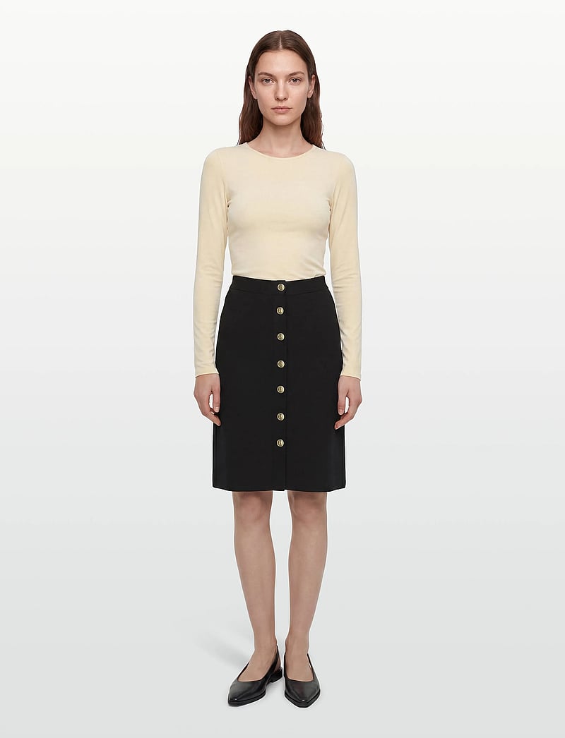 BUSNEL - CLAIRE skirt - midinederdele - black - 0