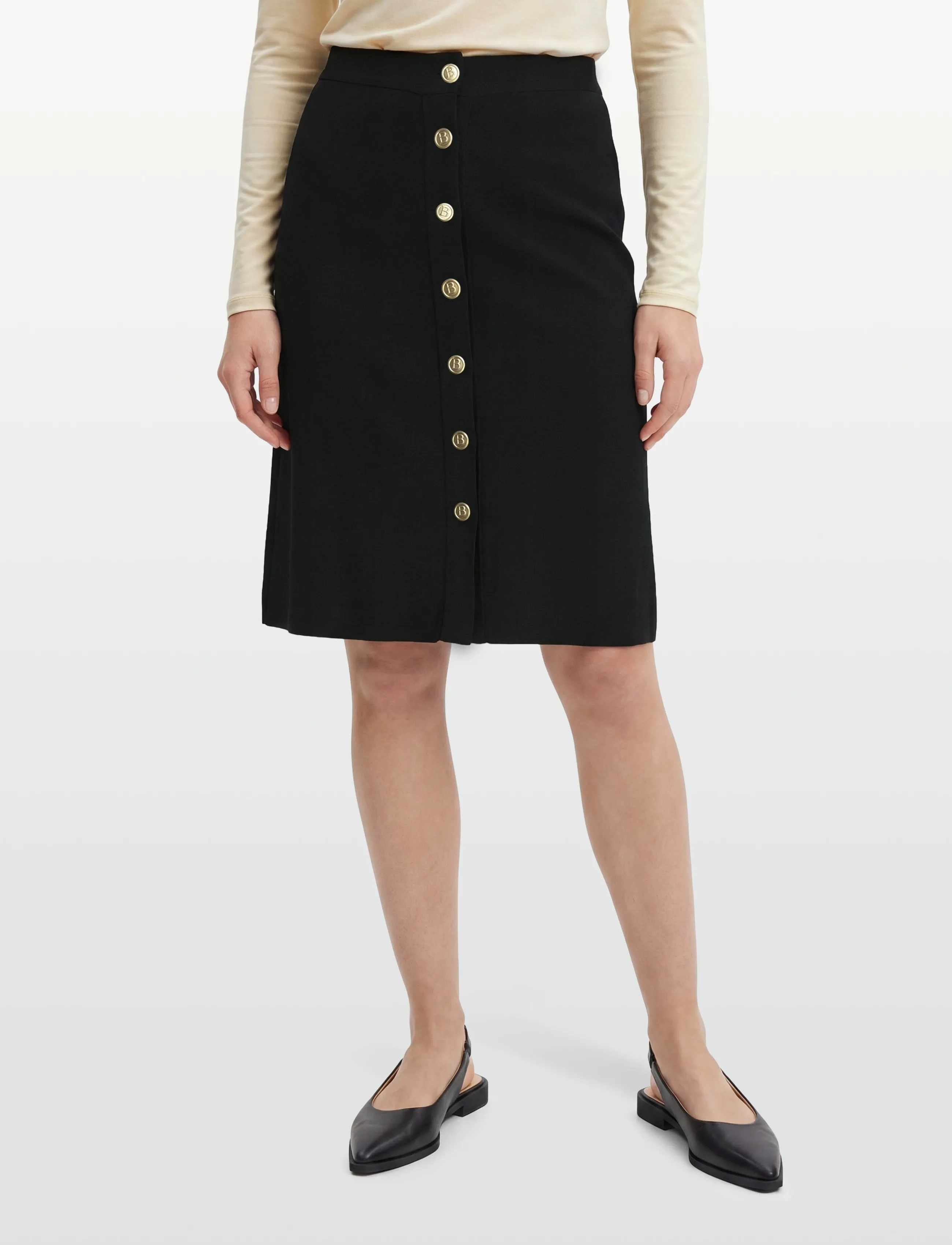 BUSNEL - CLAIRE skirt - midi-röcke - black - 3