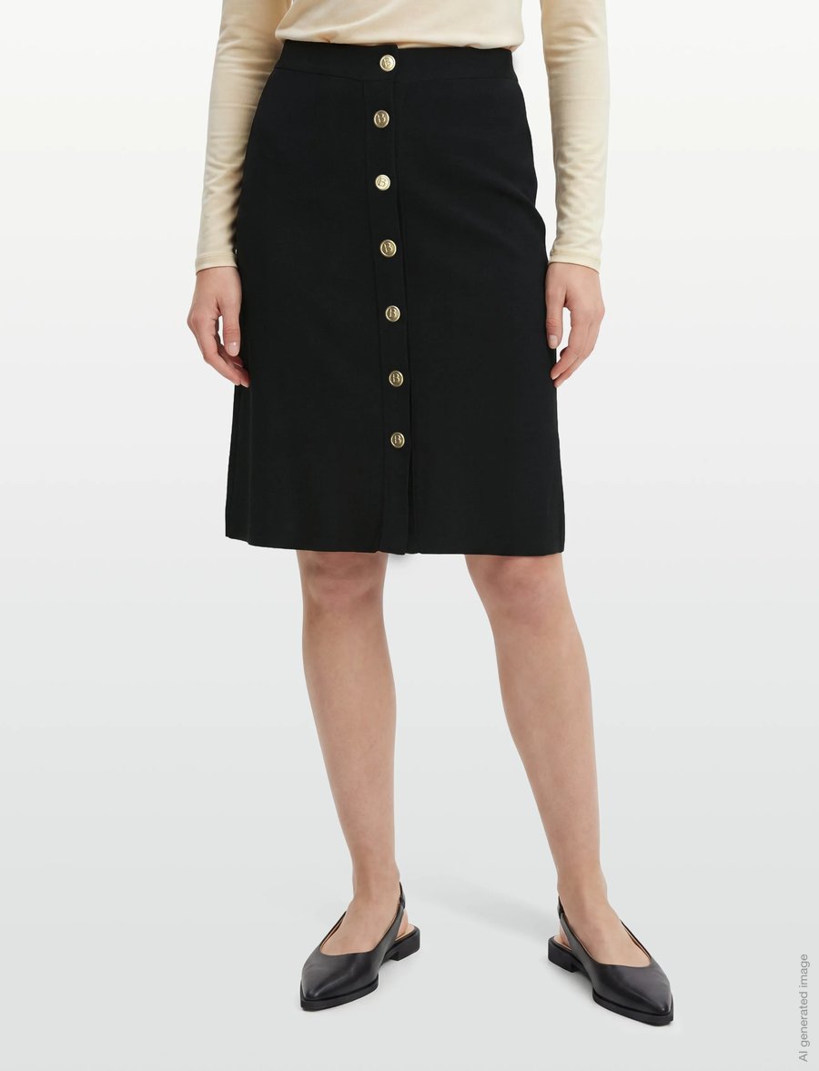 BUSNEL - CLAIRE skirt - midi-röcke - black - 3