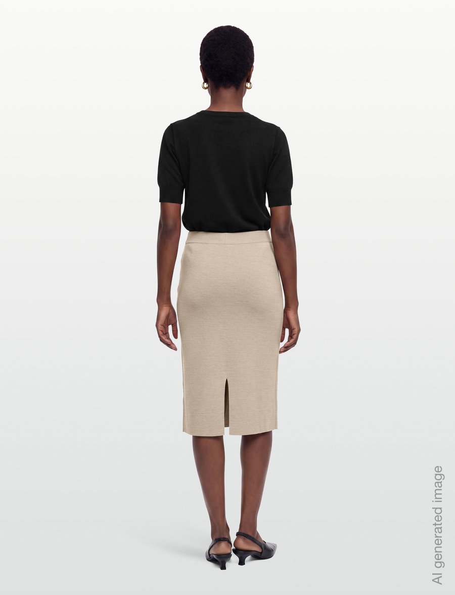 BUSNEL - MAJKEN skirt - strickröcke - oat - 4
