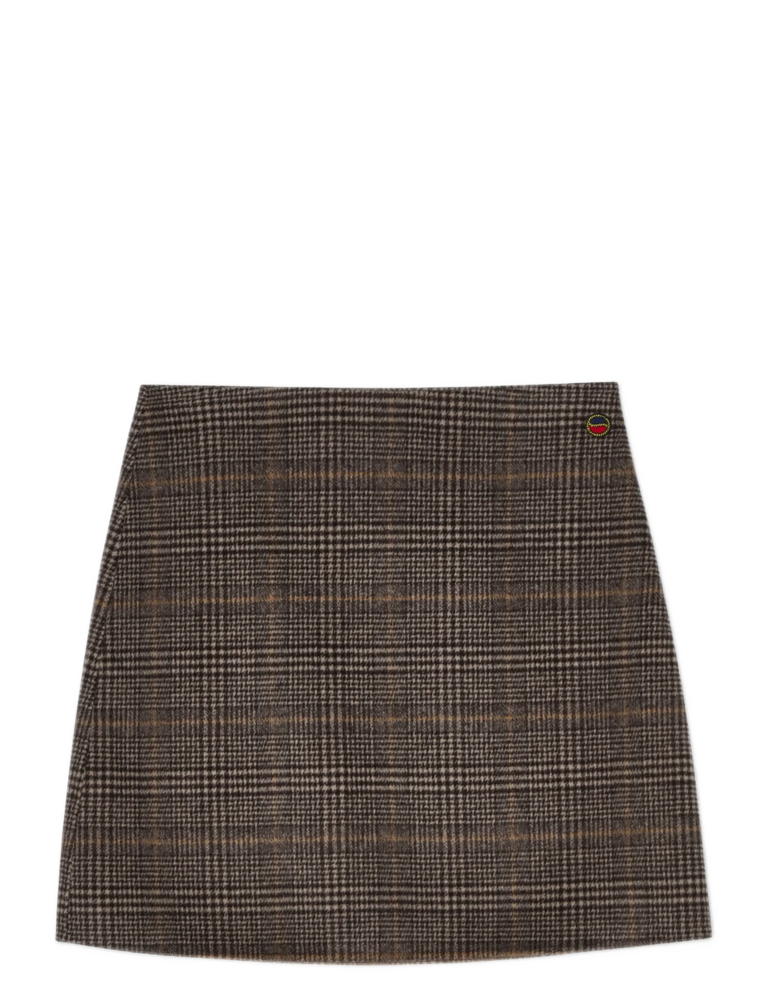 MARIT checked skirt - ANTRACITE CHECK