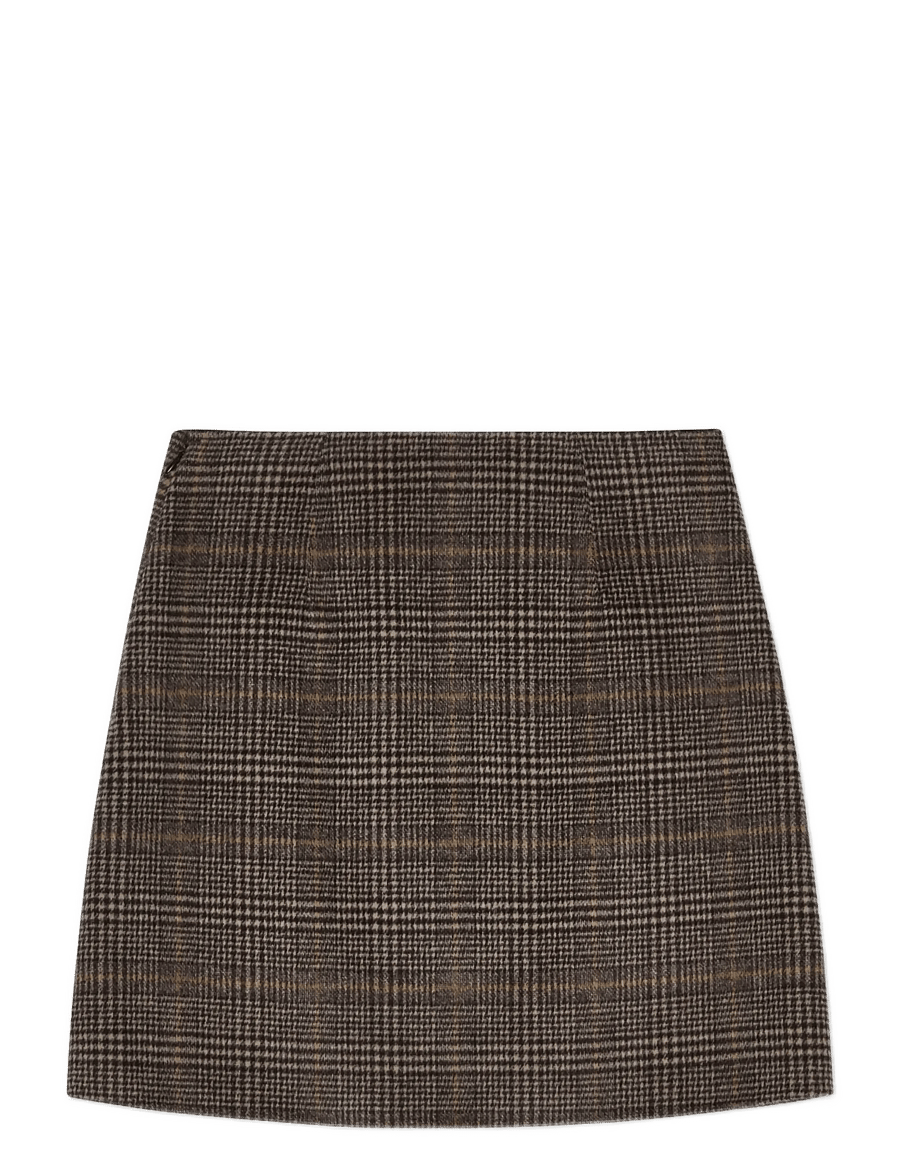 BUSNEL - MARIT checked skirt - jupes en maille - antracite check - 2