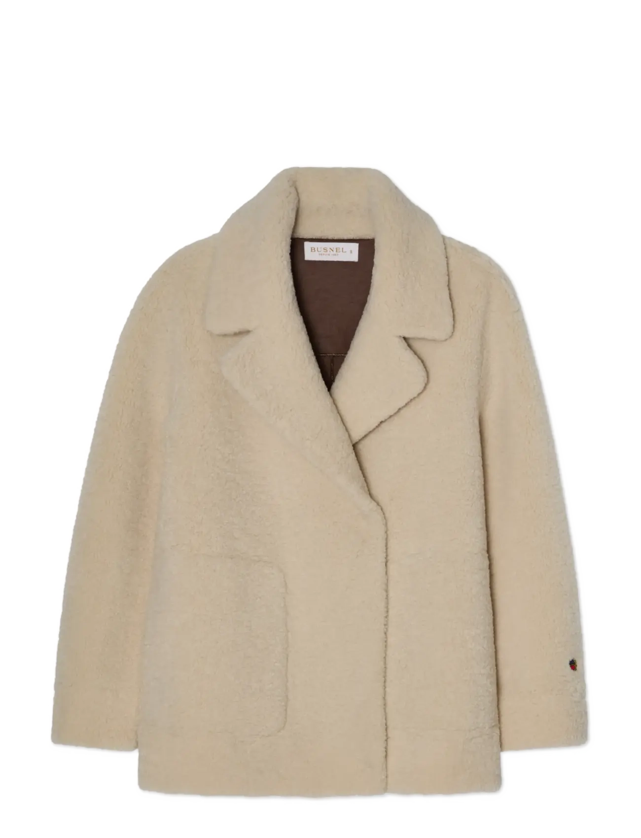 BUSNEL MEI sherling jacket - BUSNEL - ECRU / cream