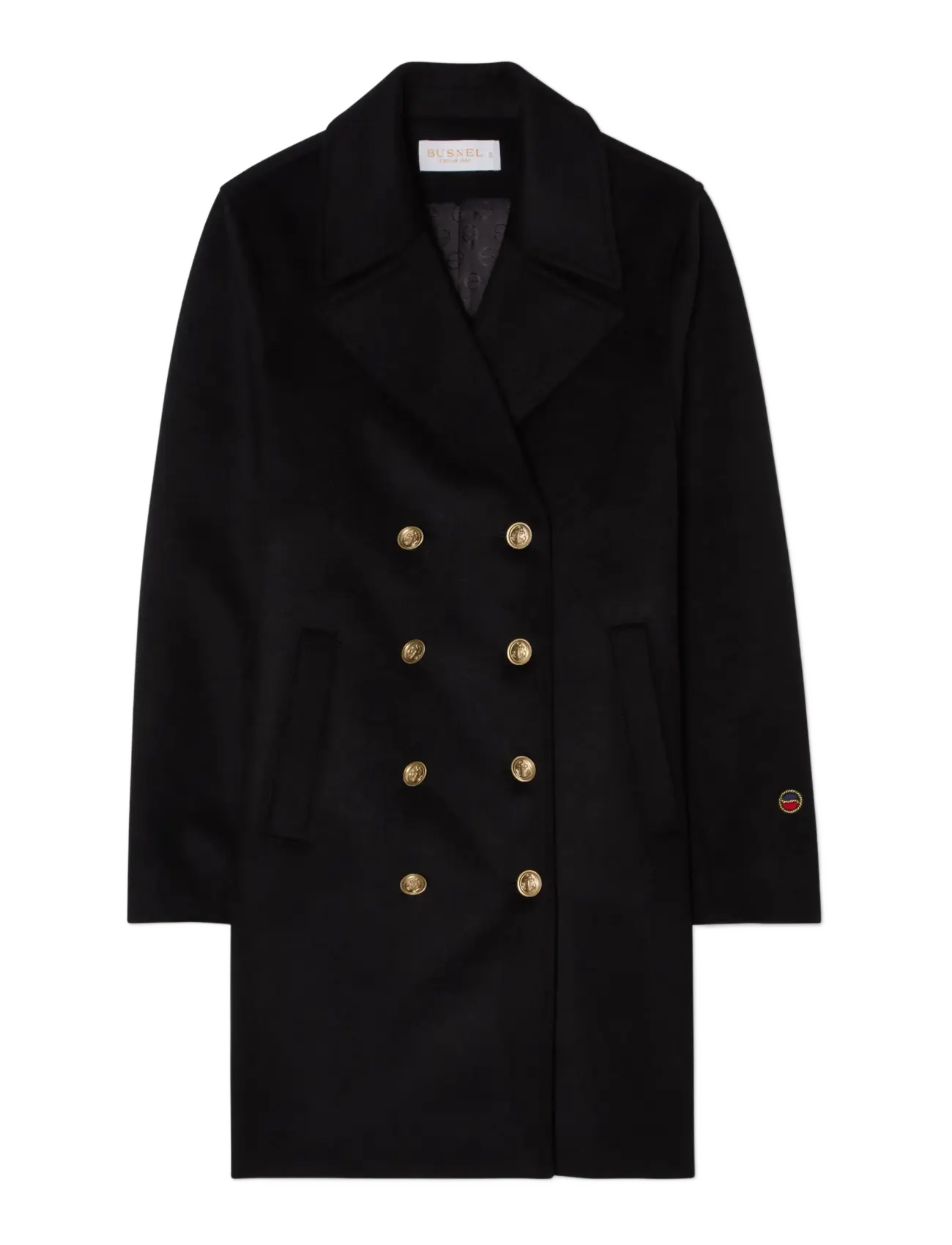 BUSNEL CHARLOTTE melton jacket - BUSNEL - BLACK / black
