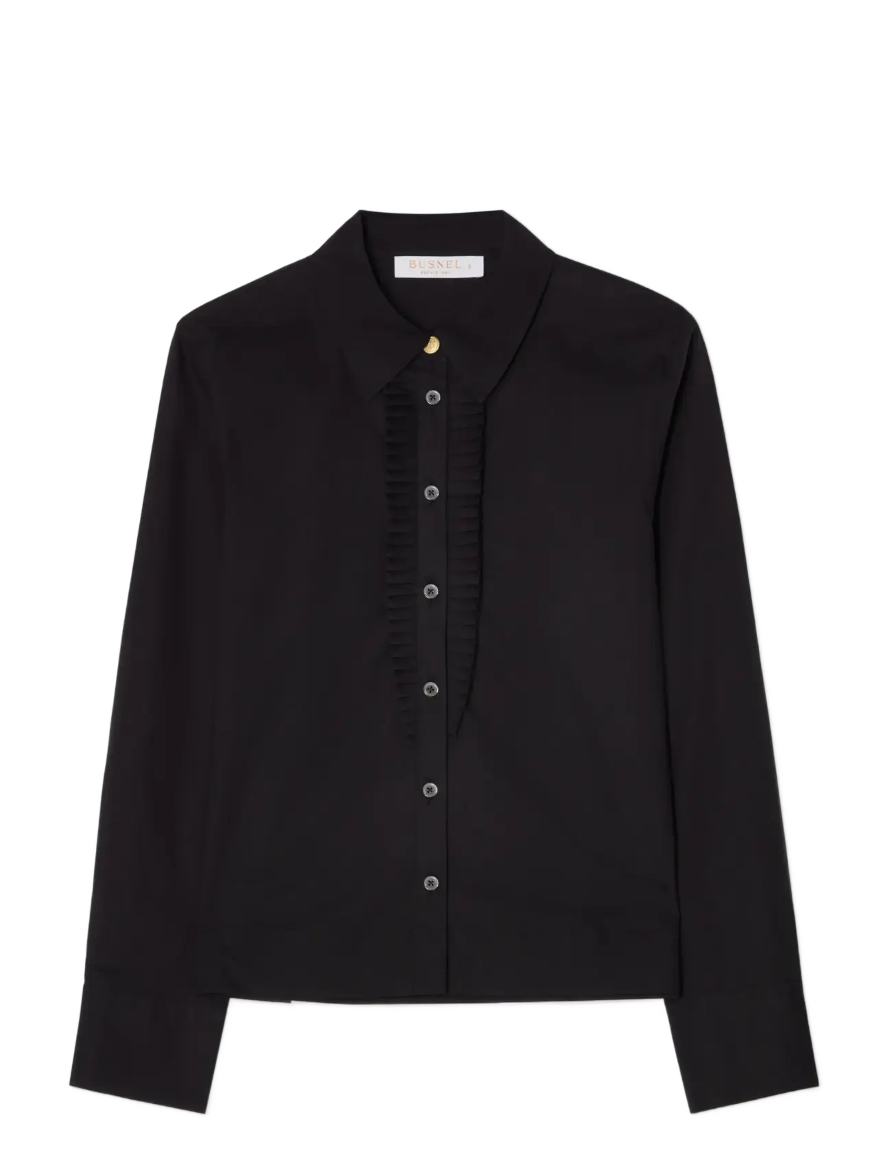 BUSNEL - NICOLINE plissé blouse - black - 1