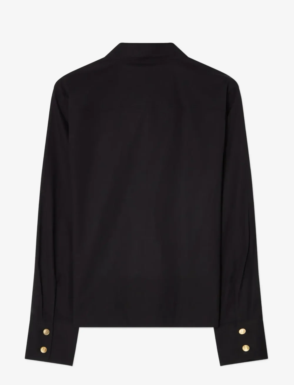 BUSNEL - NICOLINE plissé blouse - långärmade blusar - black - 2
