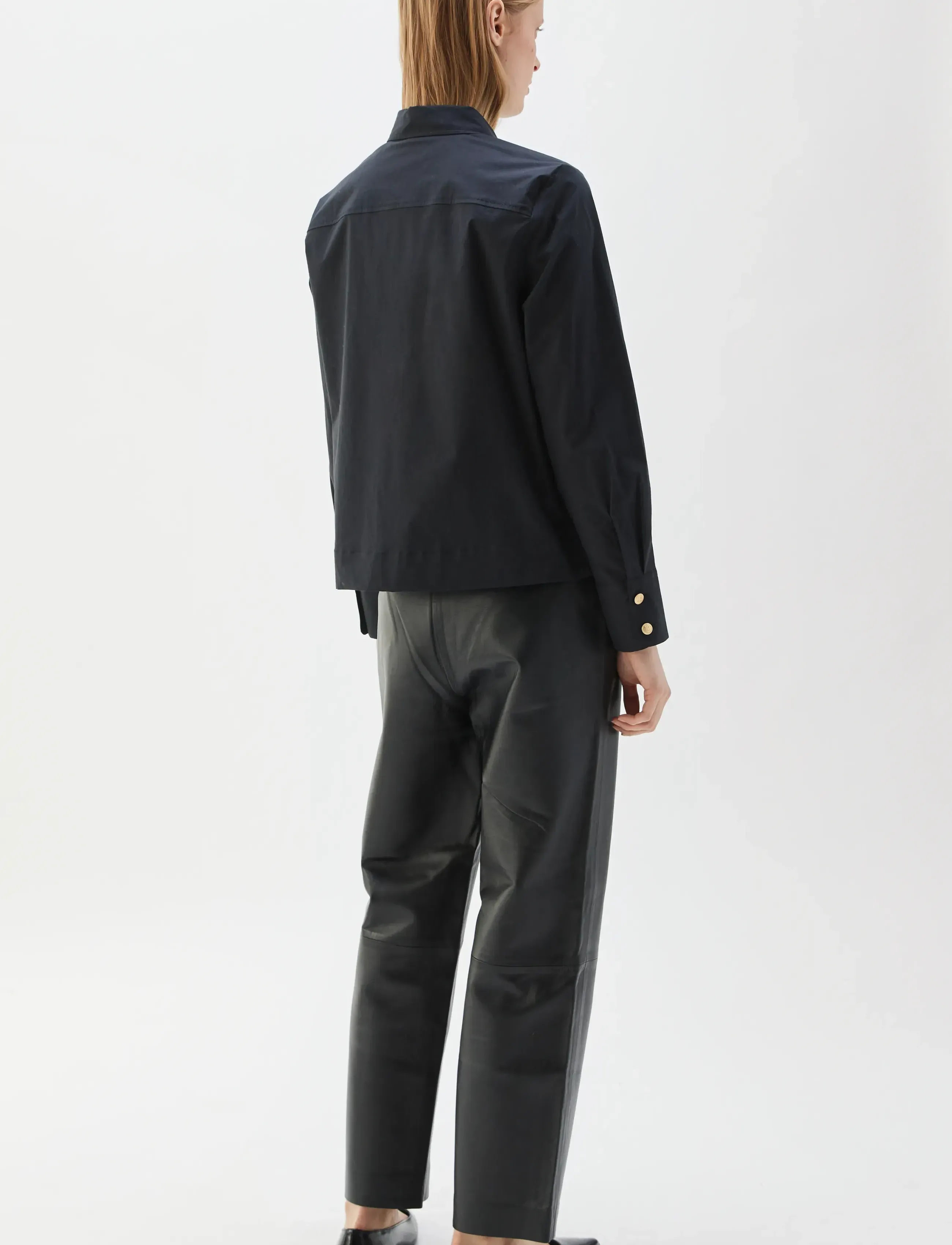 BUSNEL - NICOLINE plissé blouse - black - 3