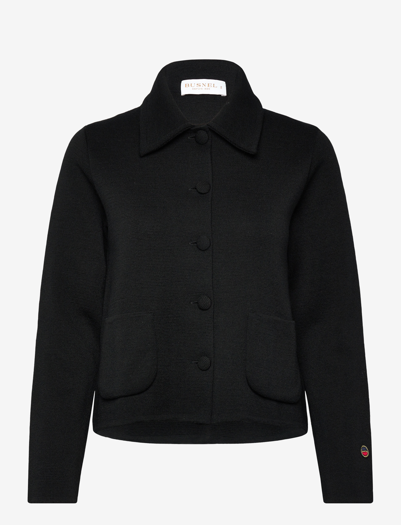 BUSNEL - CATHERINE jacket Silver Birch - cardigans - black - 1
