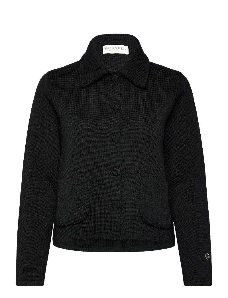 BUSNEL - CATHERINE jacket Silver Birch - cardigans - black - 1