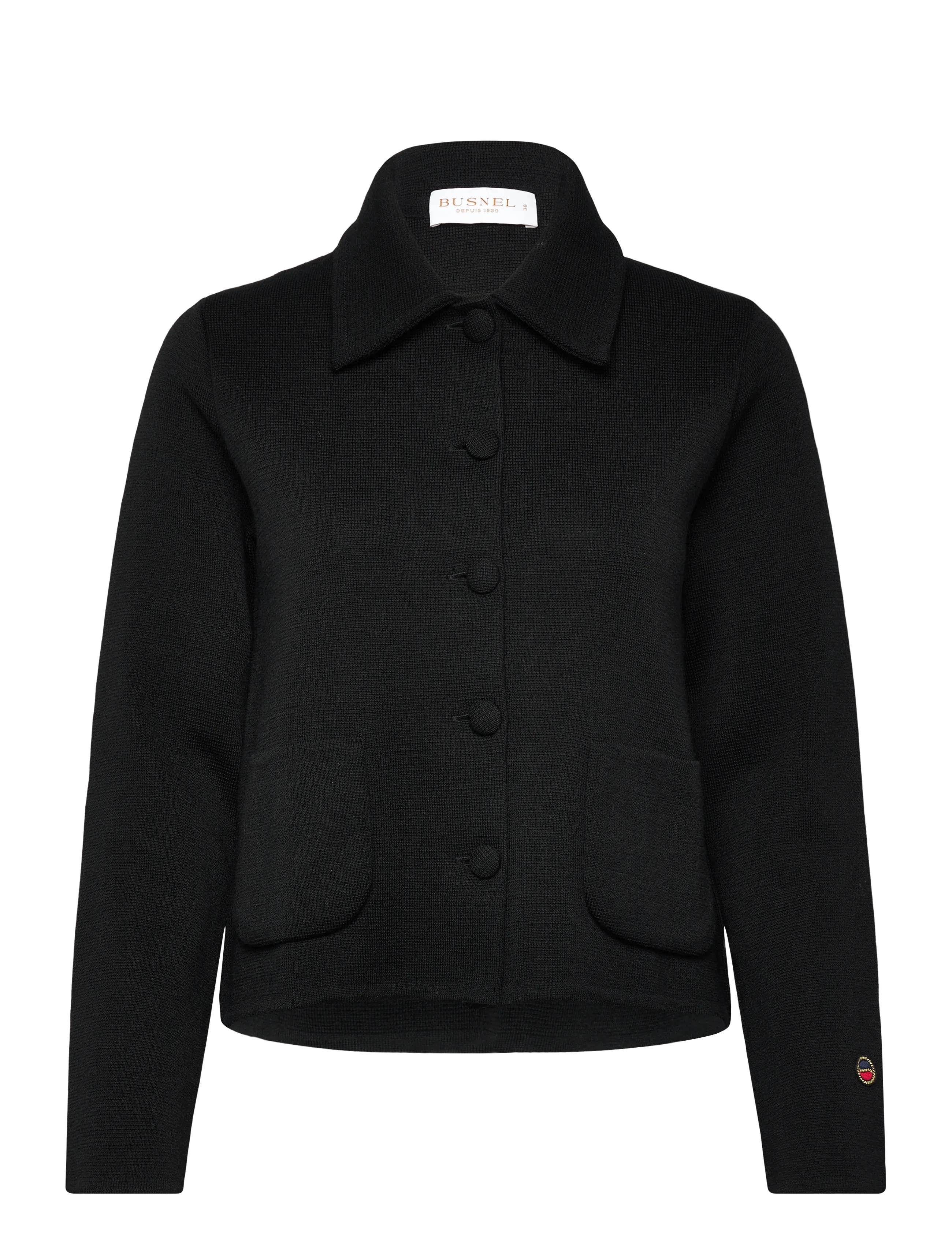 BUSNEL CATHERINE jacket Silver Birch - Kleidung - BLACK / black
