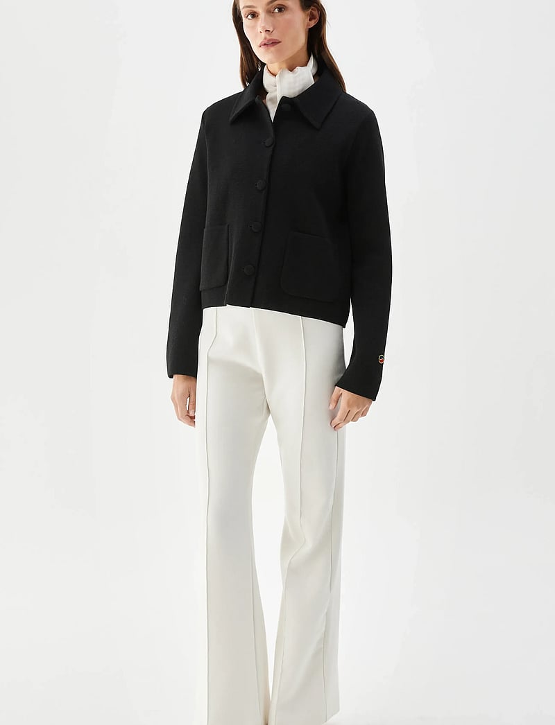 BUSNEL - CATHERINE jacket Silver Birch - cardigans - black - 0