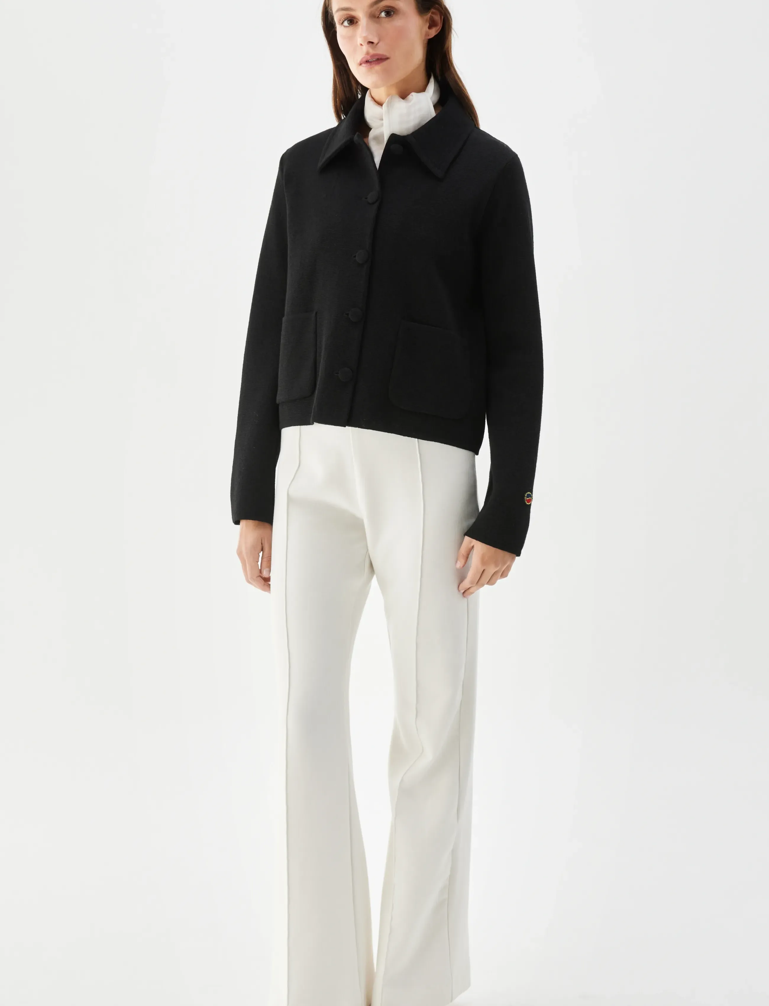 BUSNEL - CATHERINE jacket Silver Birch - koftor - black - 0