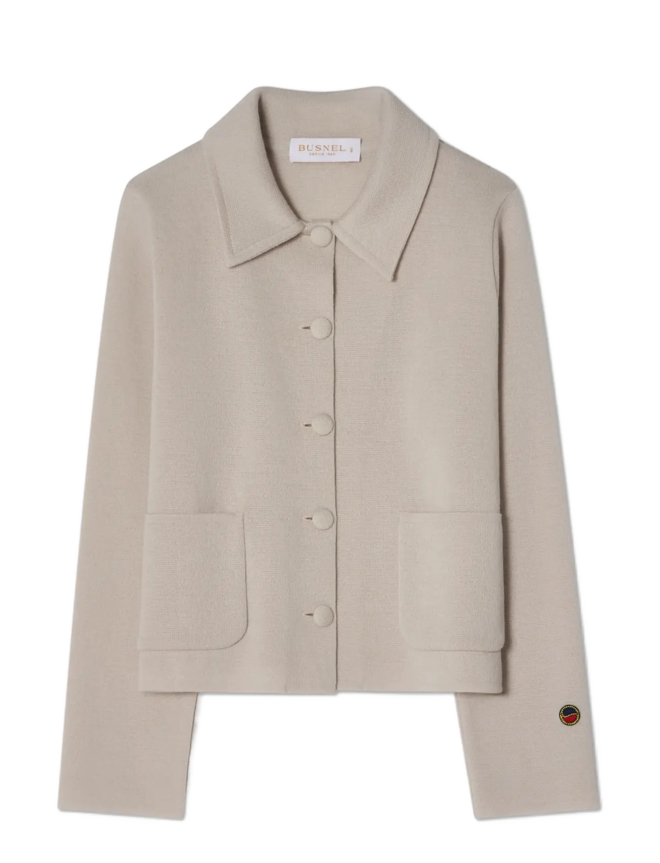 BUSNEL CATHERINE jacket Black - Clothing - SILVER BIRCH / beige