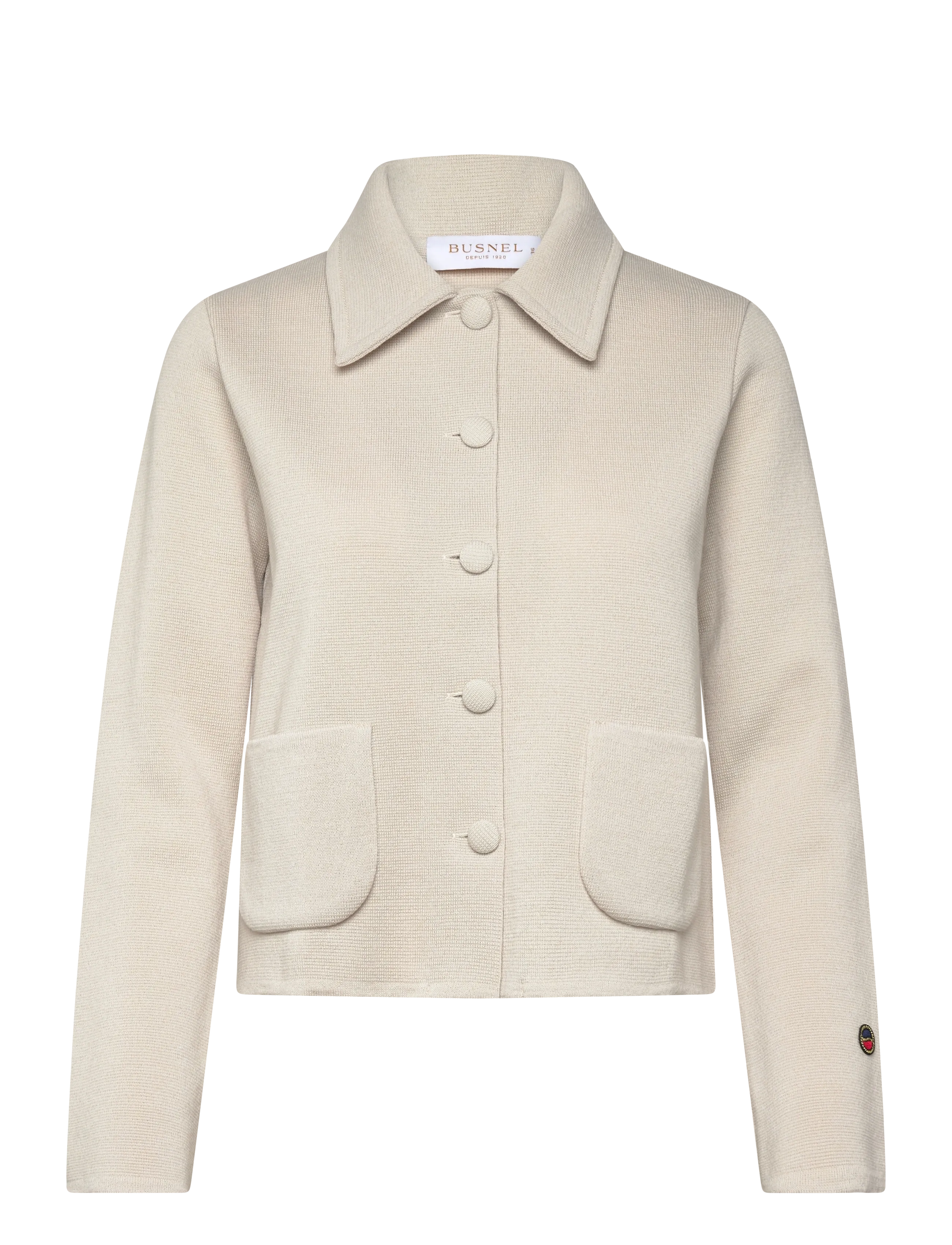 BUSNEL CATHERINE jacket Silver Birch - Kleidung - SILVER BIRCH / beige