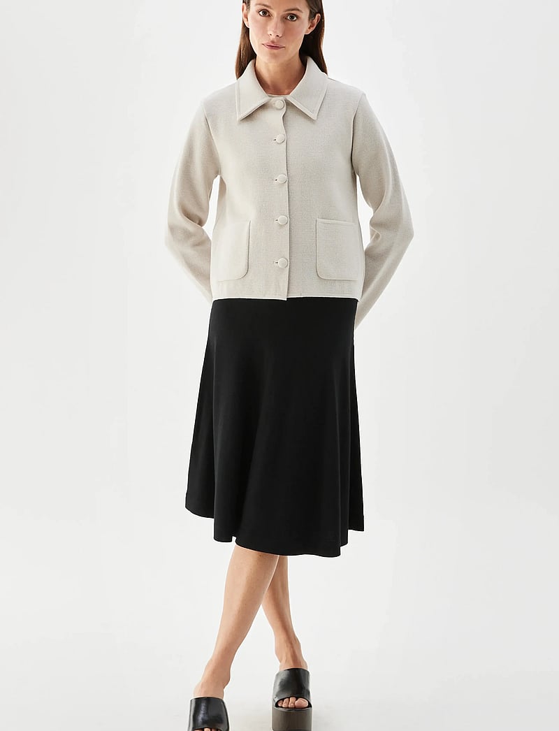 BUSNEL - CATHERINE jacket Black - cardigans - silver birch - 0