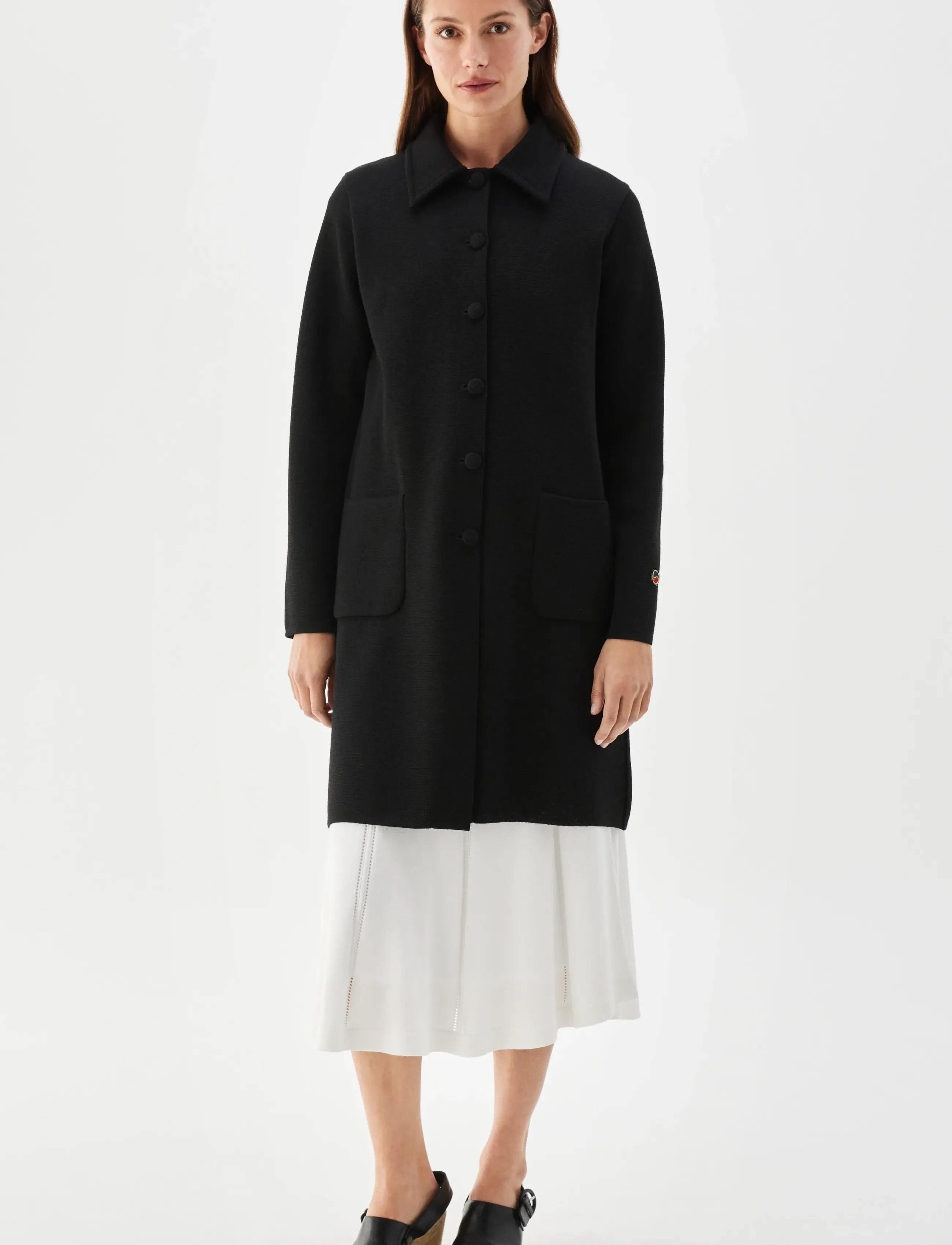 BUSNEL Lilli Coat, 34, Coats, Schwarz - Wool Frauen