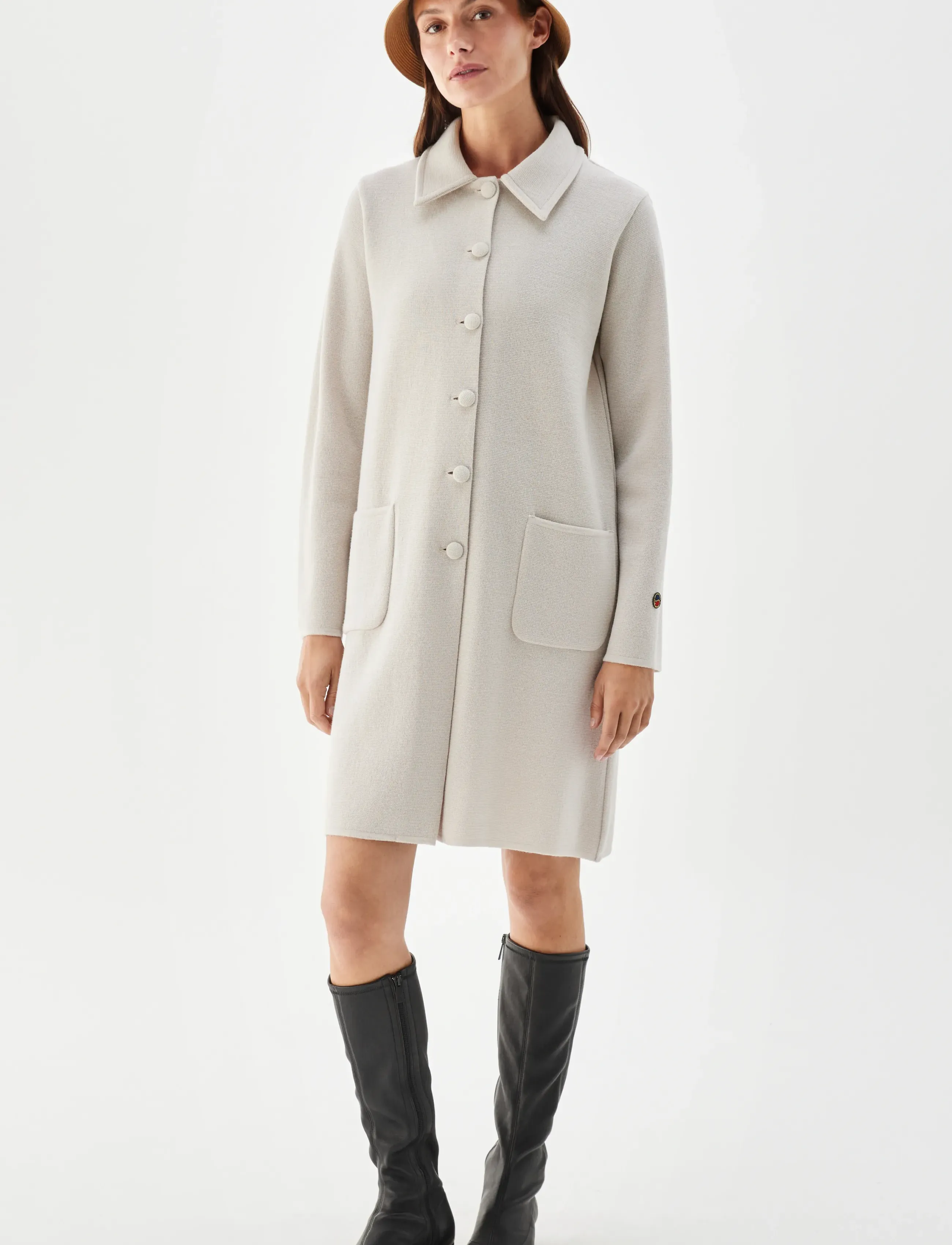 BUSNEL Lilli Coat, 36, Coats, Grau - Wool Frauen