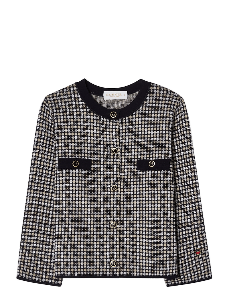 BUSNEL - ELLE jacket pepita - vårjackor - pepita marine - 1