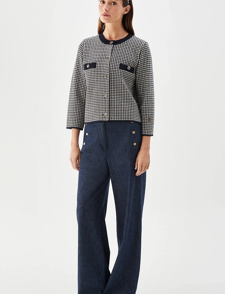 BUSNEL - ELLE jacket pepita - vårjackor - pepita marine - 0